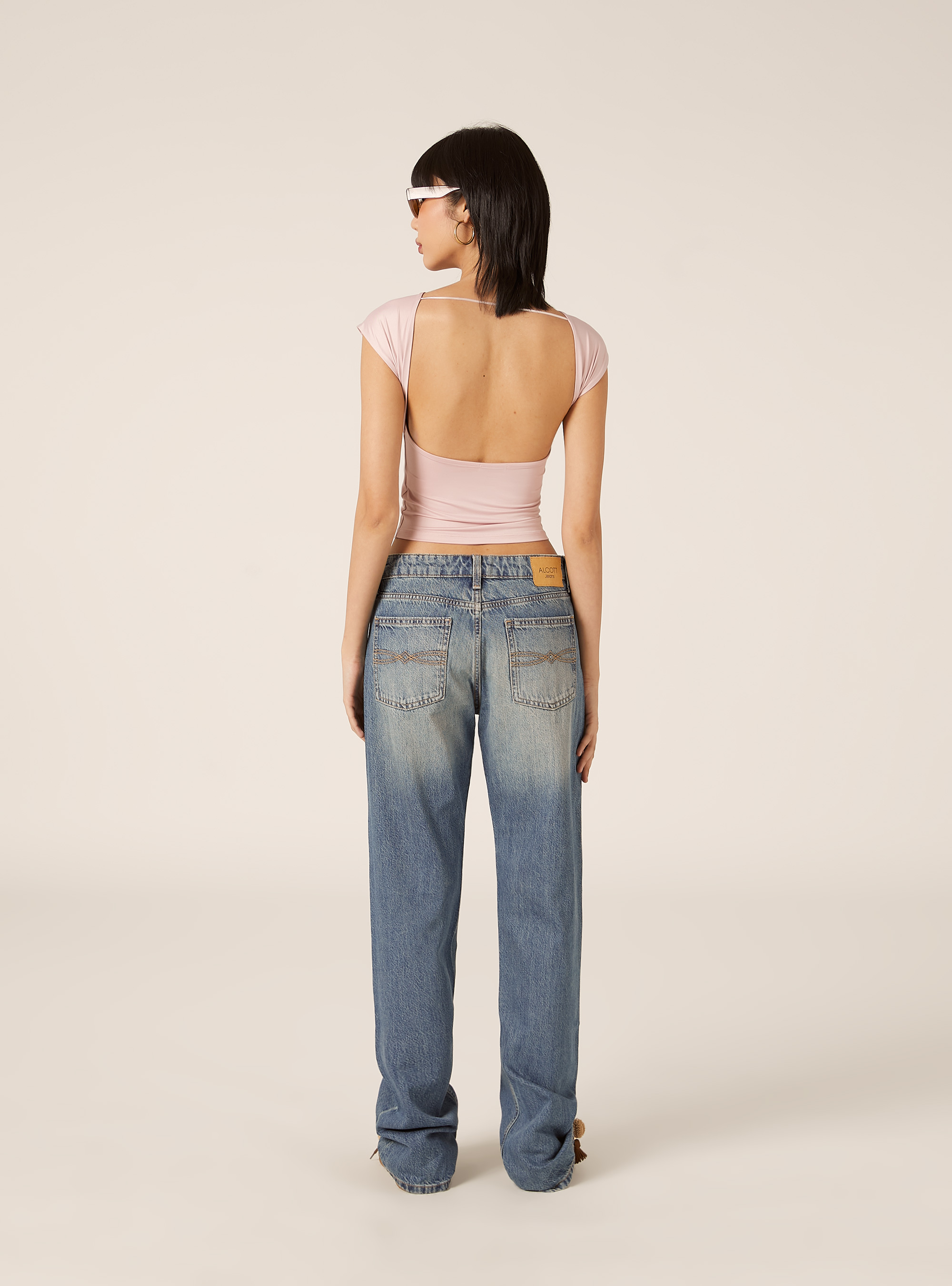 Maglietta con schiena scoperta, PK2 PINK MEDIUM