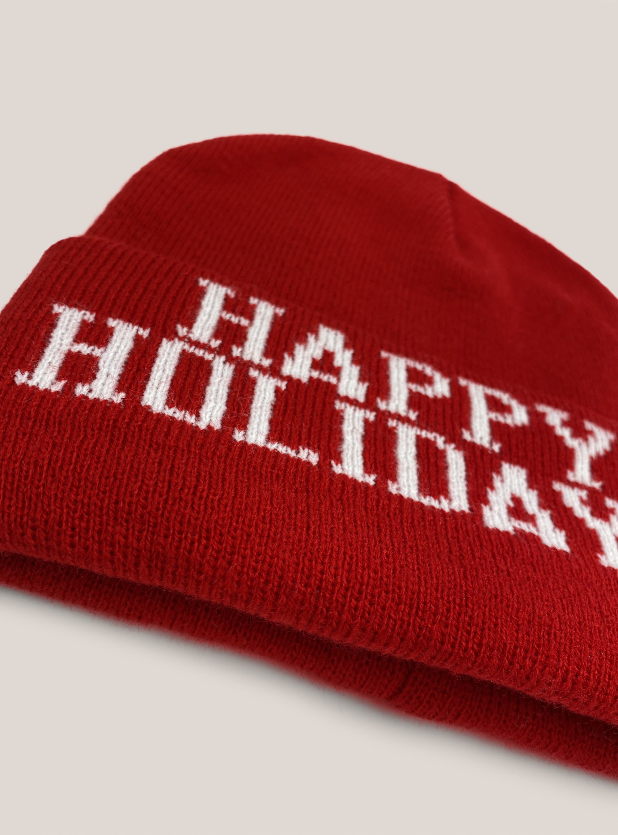 Cappello happy holidays, C4498 RED