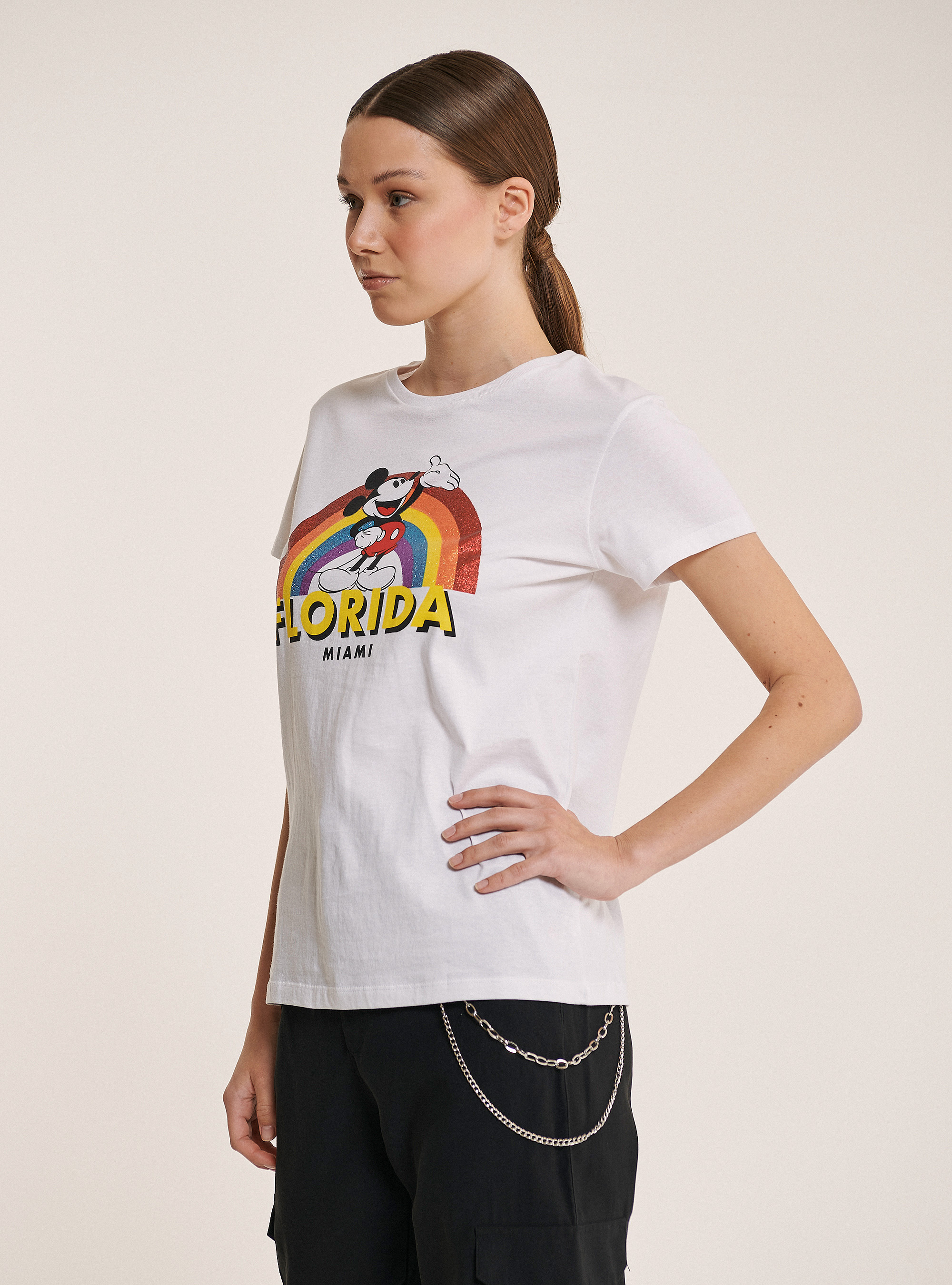 Mickey Mouse t-shirt for Alcott, WHITE