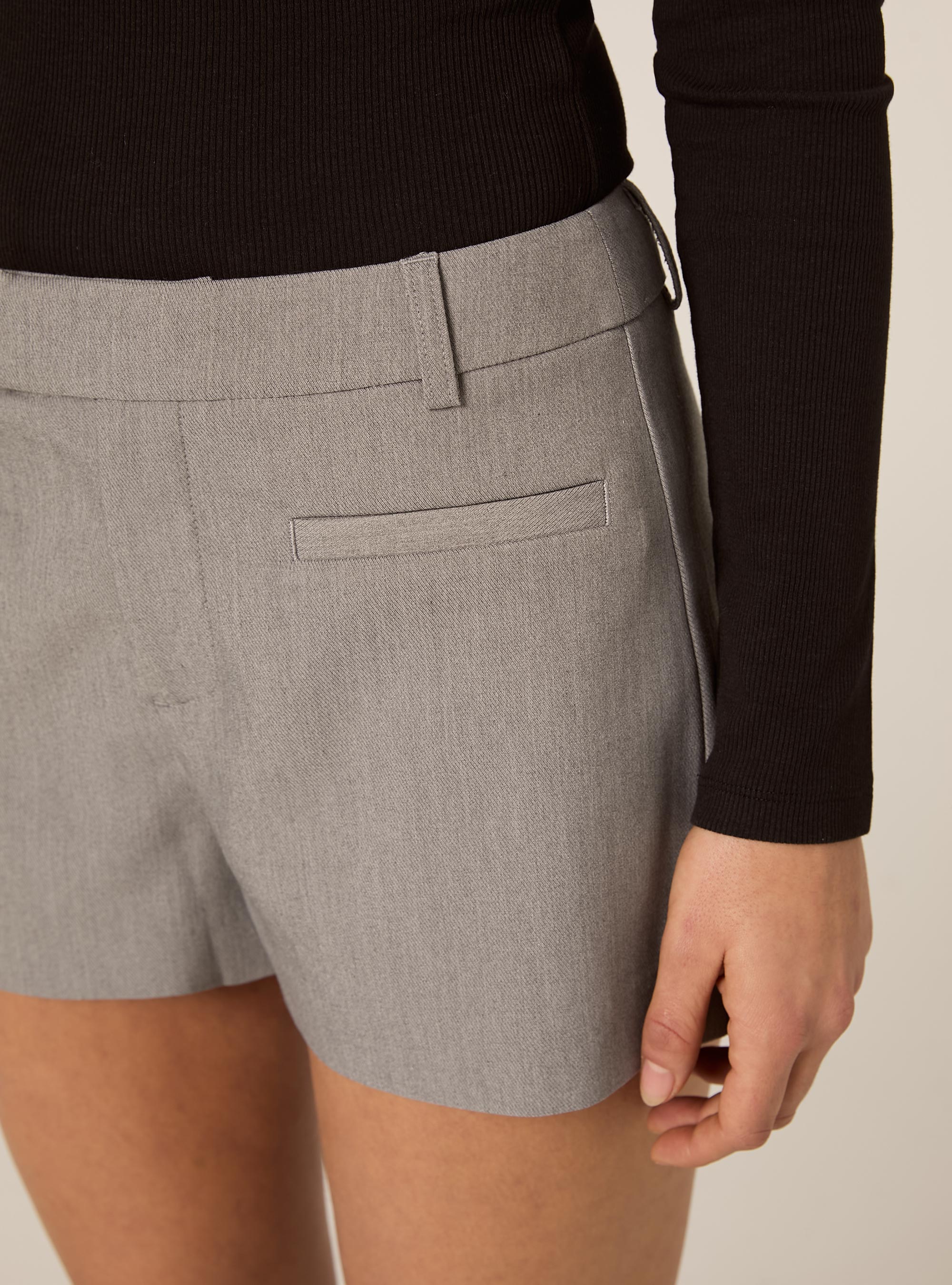 Mini shorts, MGY3 GREY MEL LIGHT