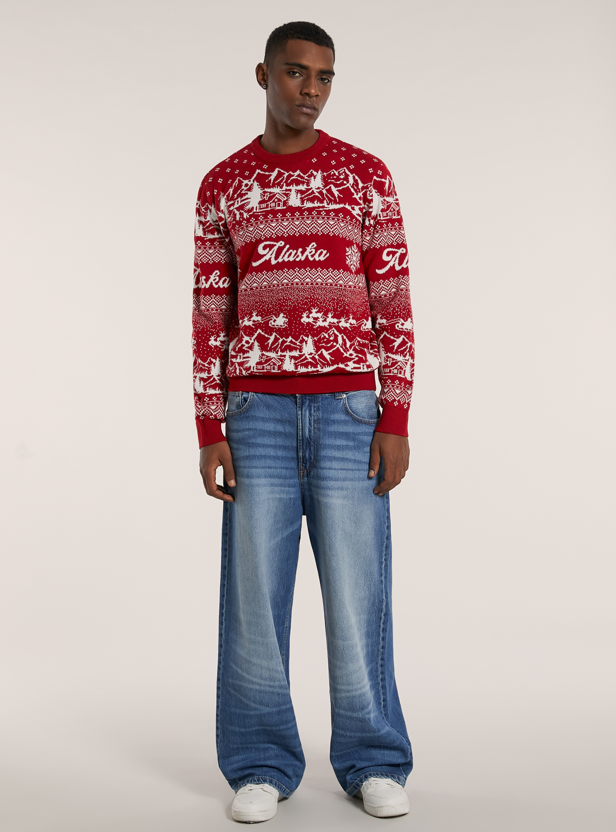 Pullover Christmas Family Collection, ROSSO