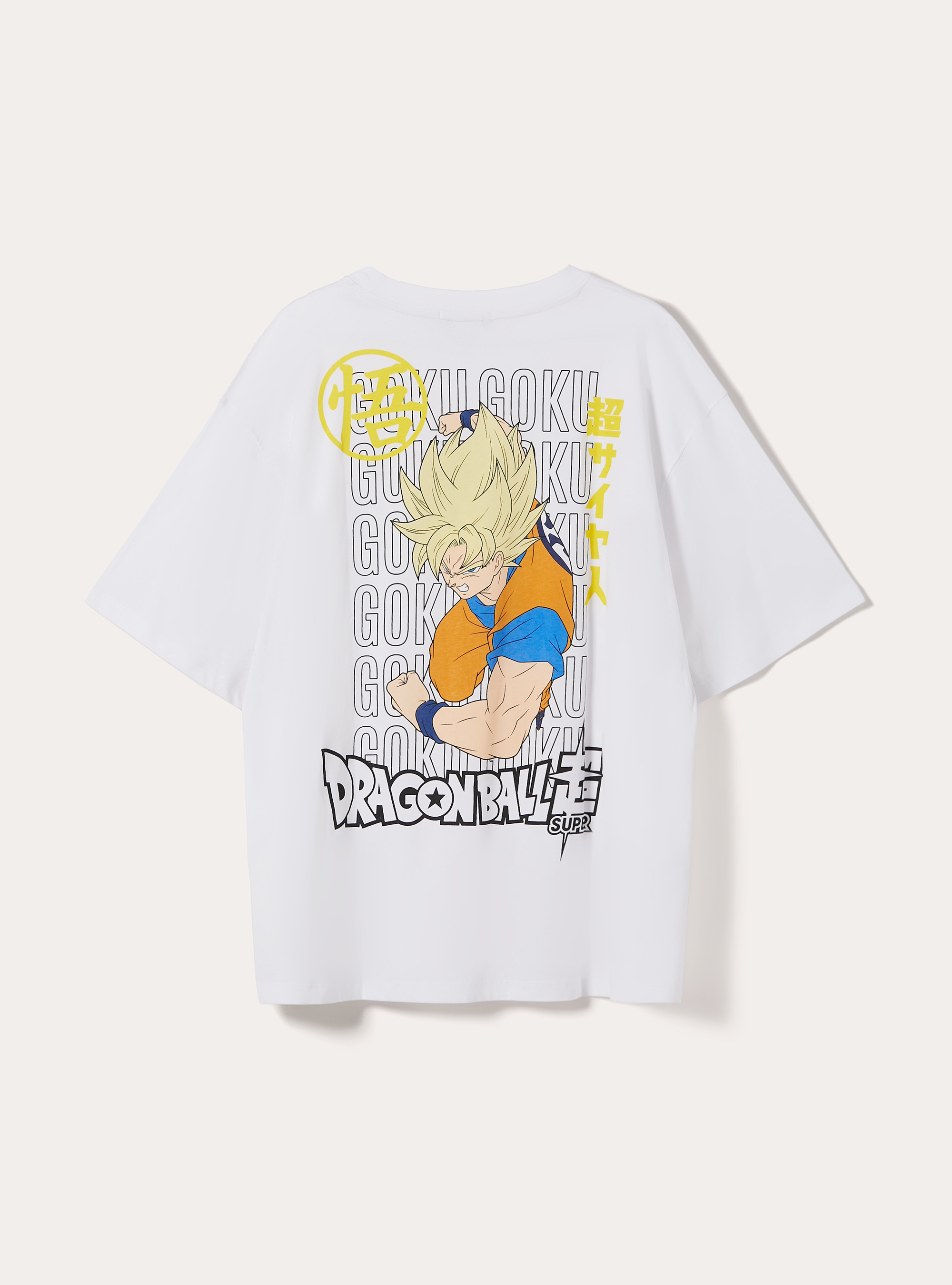 T-shirt dragonball z  boxy fit, WH3 WHITE