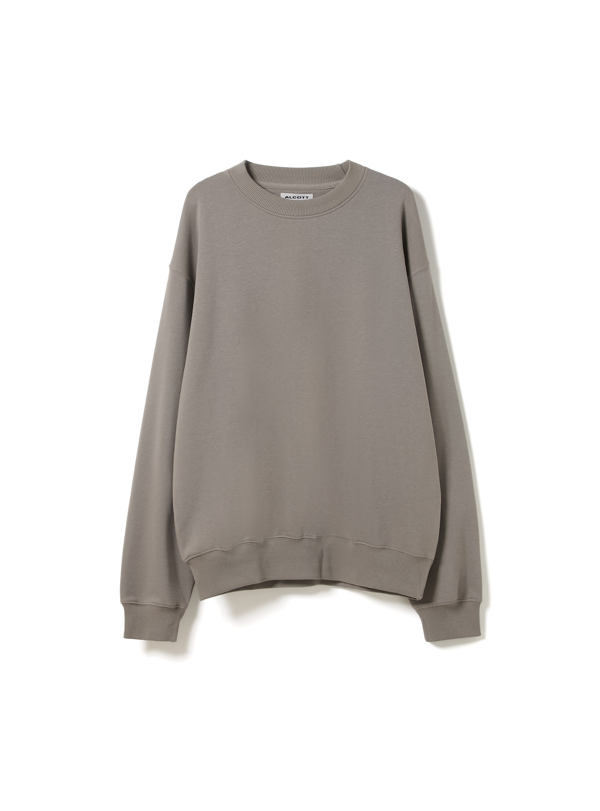 Sweat-shirt coupe boxy &agrave; col rond, GY2 GREY MEDIUM