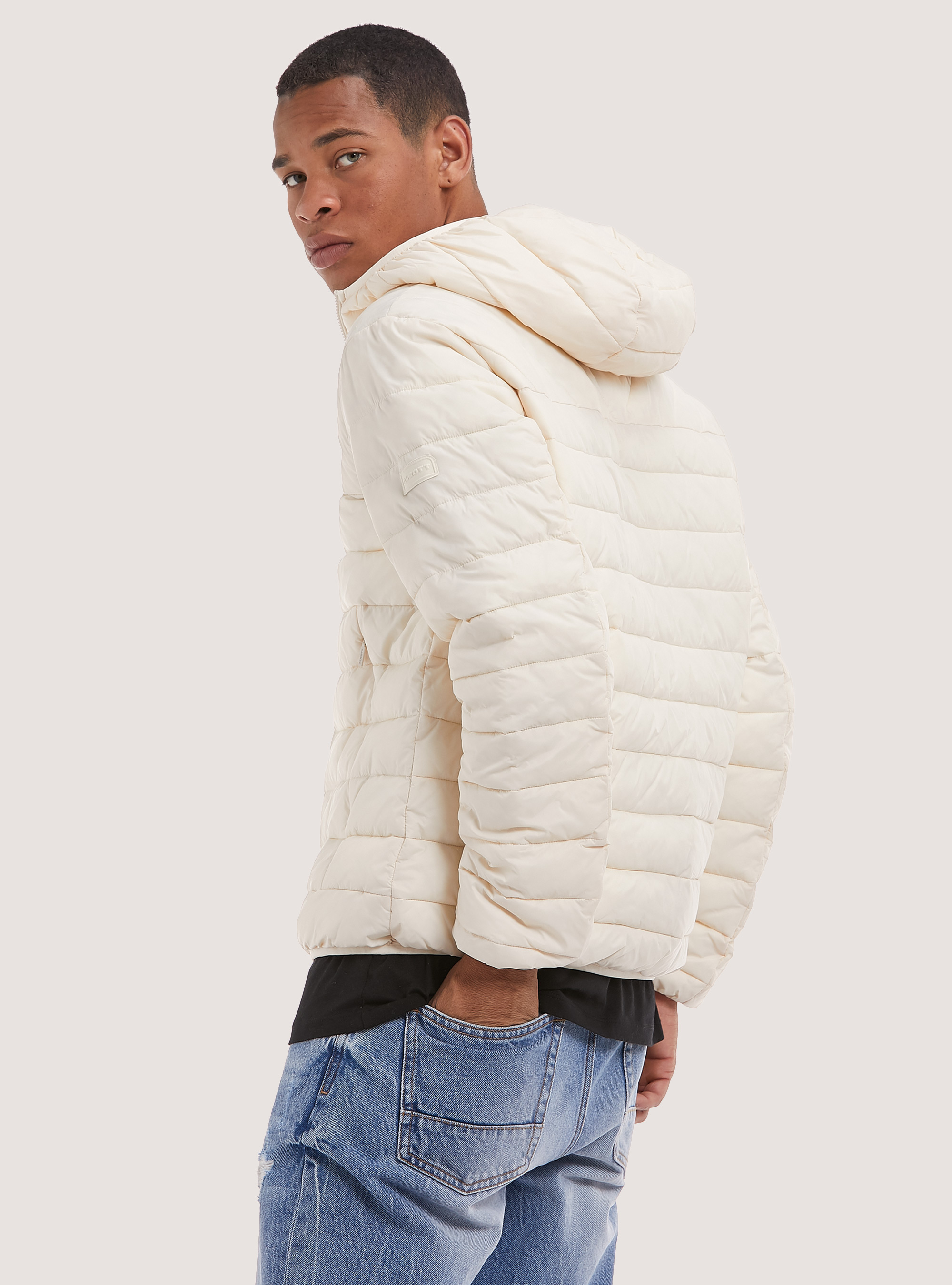 Jacket with recycled padding, WH1 OFF WHITE