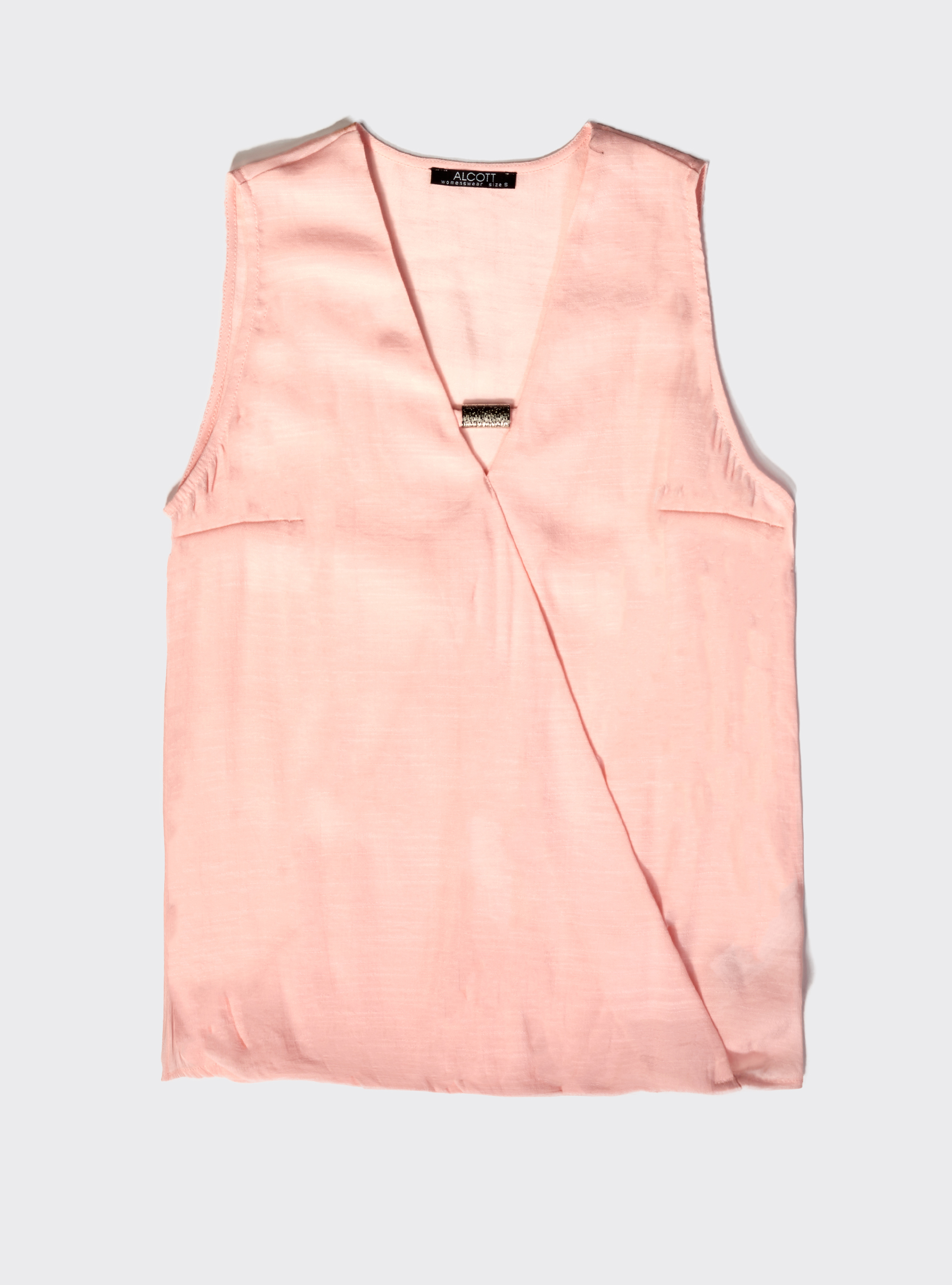 Blusa con gema, C4447 PINK
