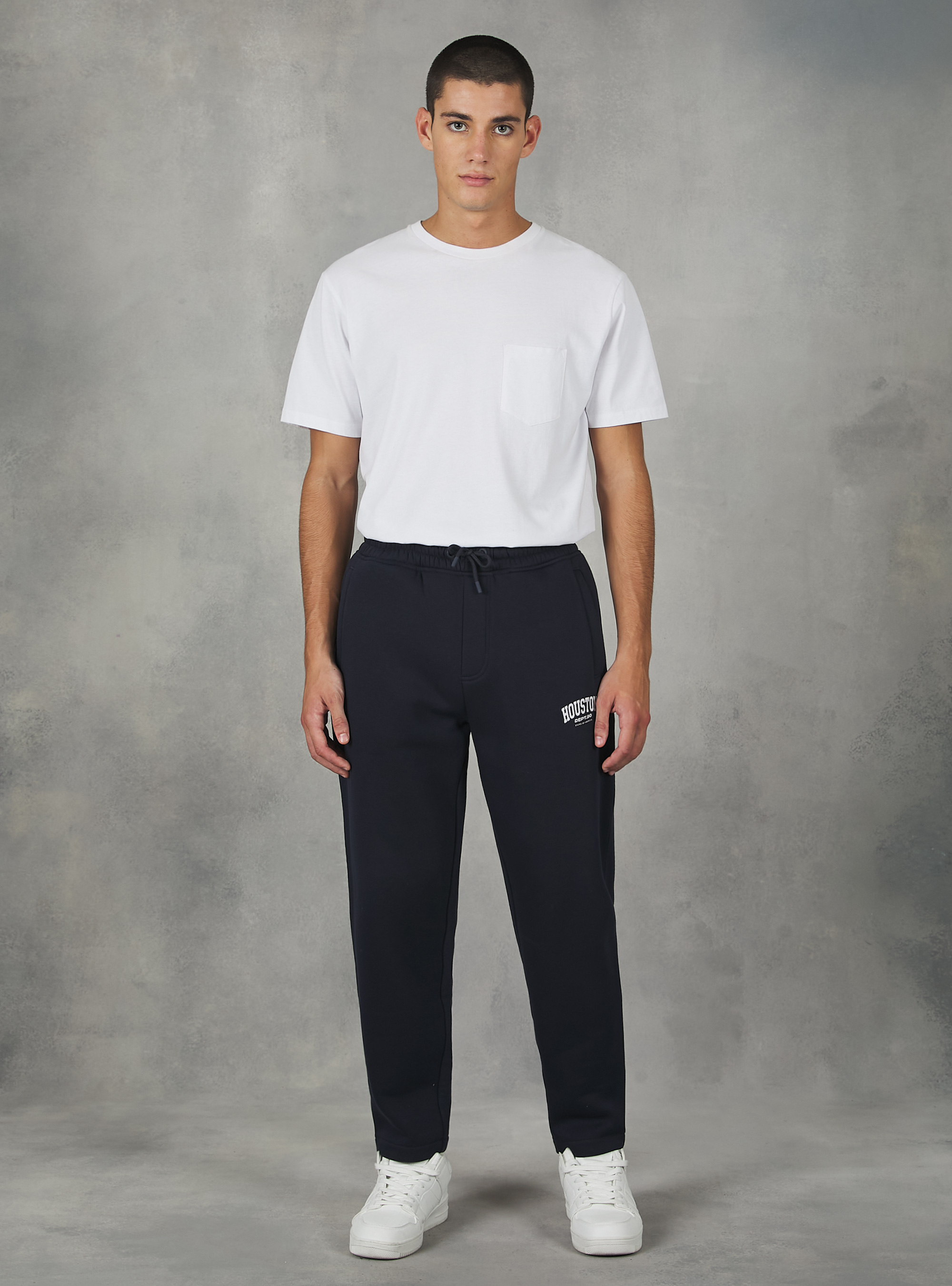 Jogging avec imprimé collège, NA1 NAVY DARK