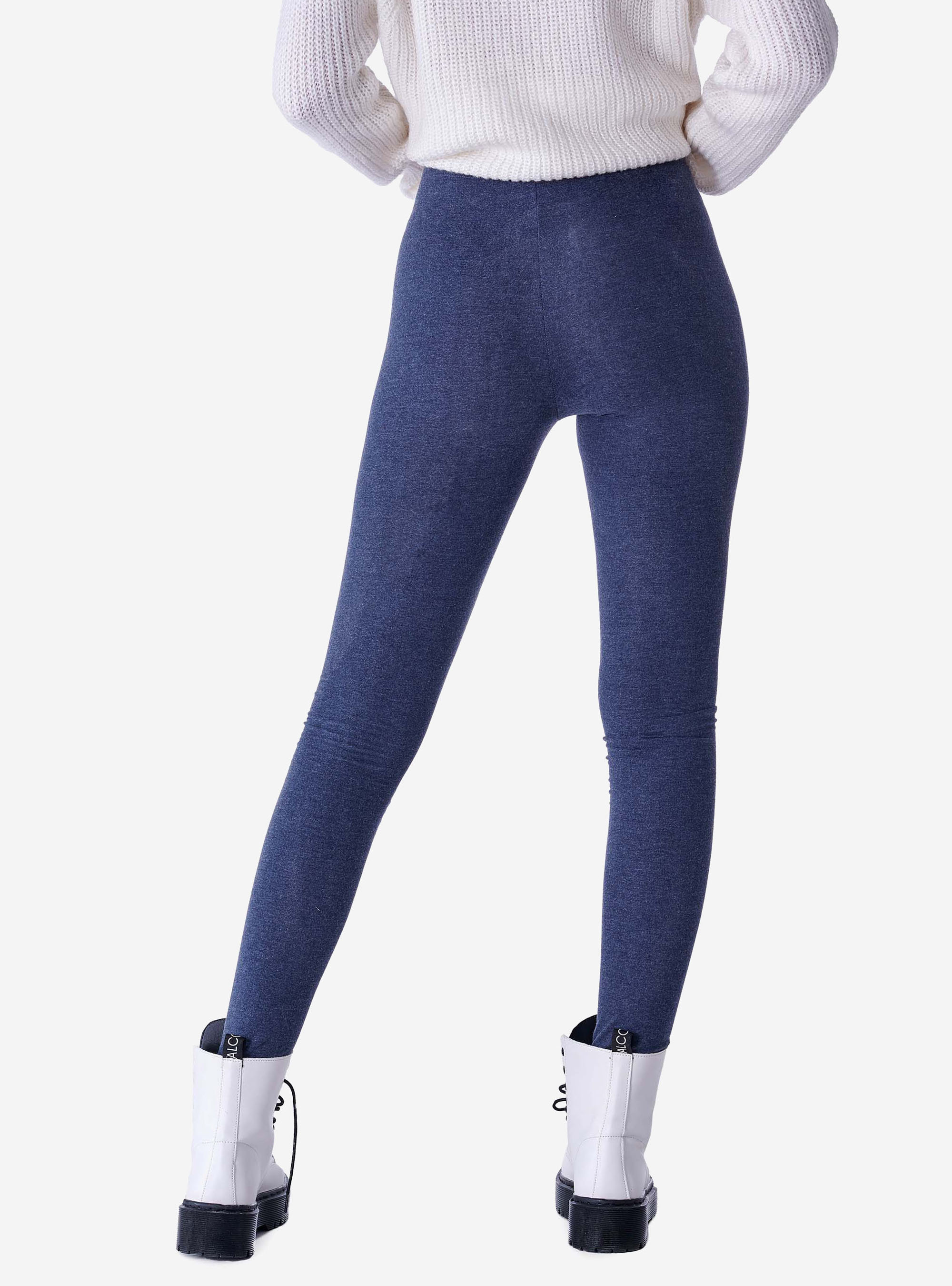 Leggings elasticizzati, BLU MELANGE