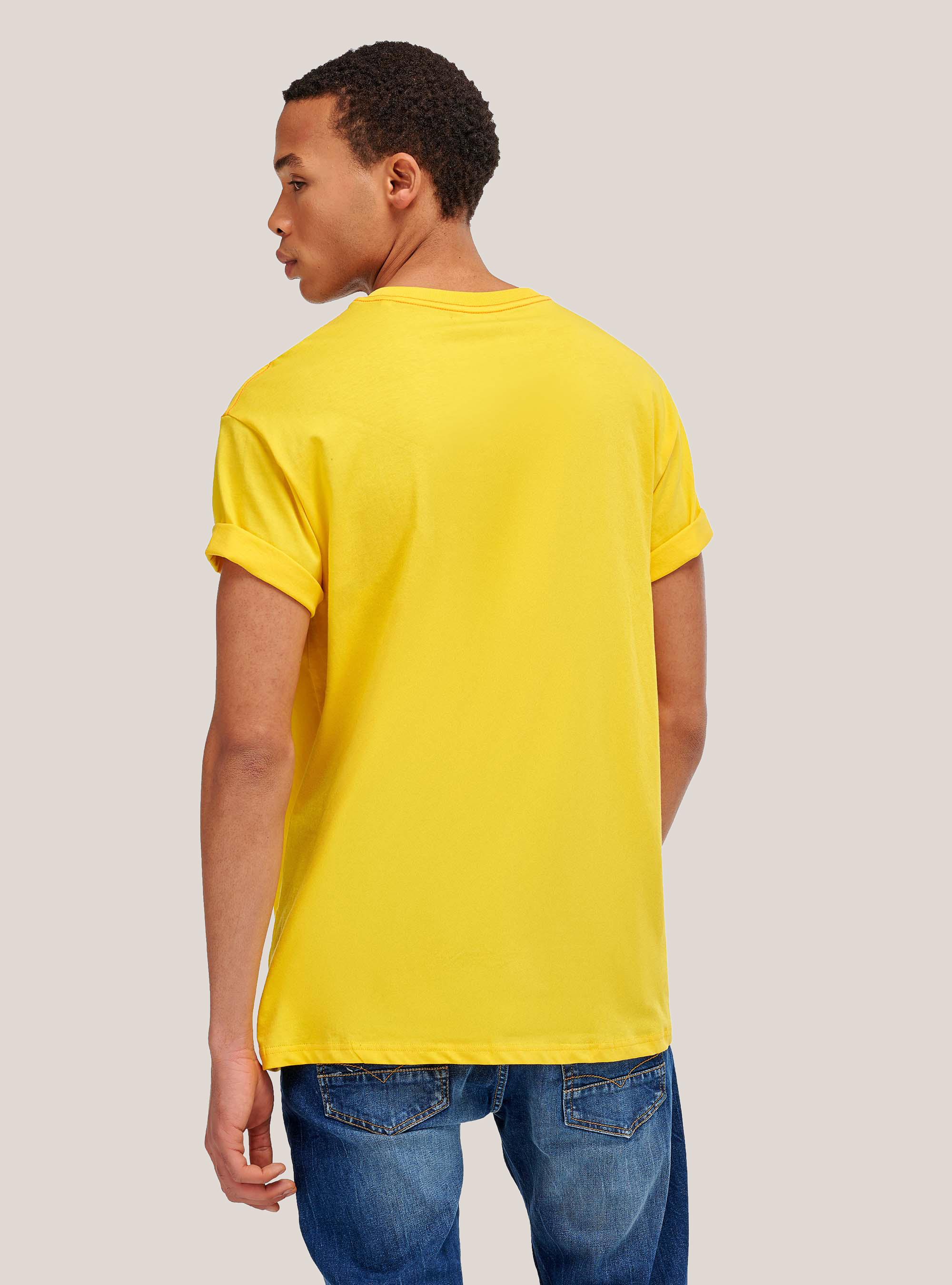 City print T-shirt, C7750 YELLOW