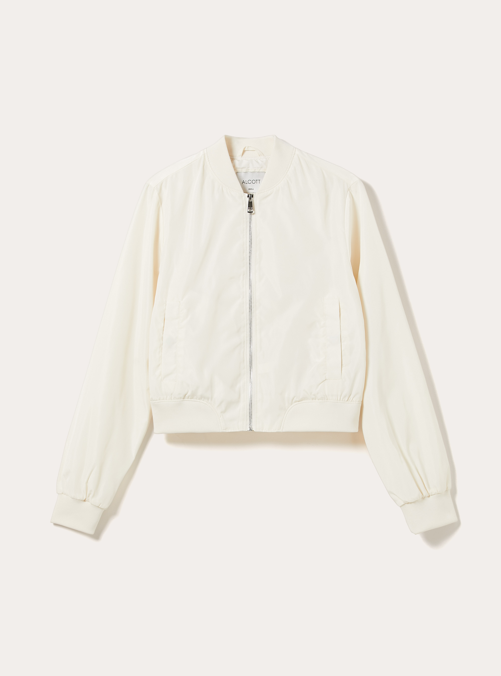 Bomber boxy fit brillante, WH1 OFF WHITE