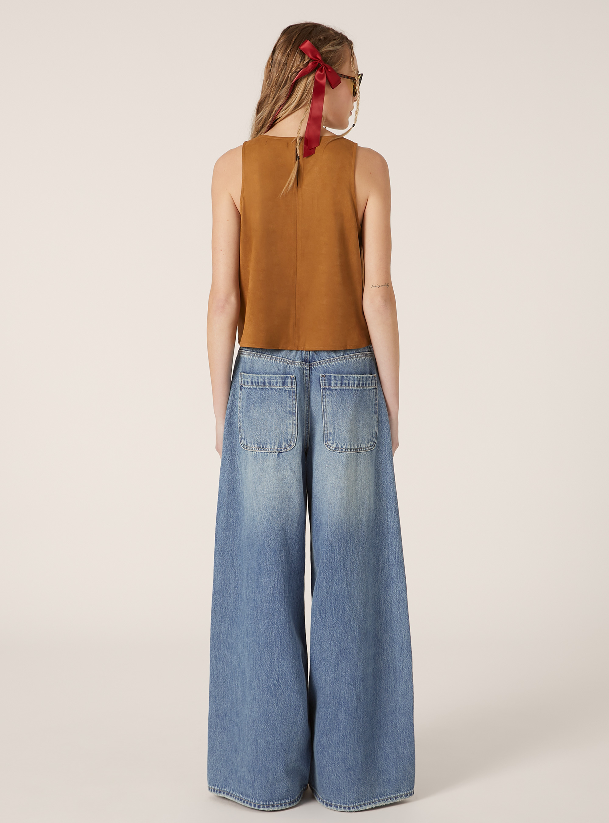 Top effetto suede, TB2 TOBACCO MEDIUM