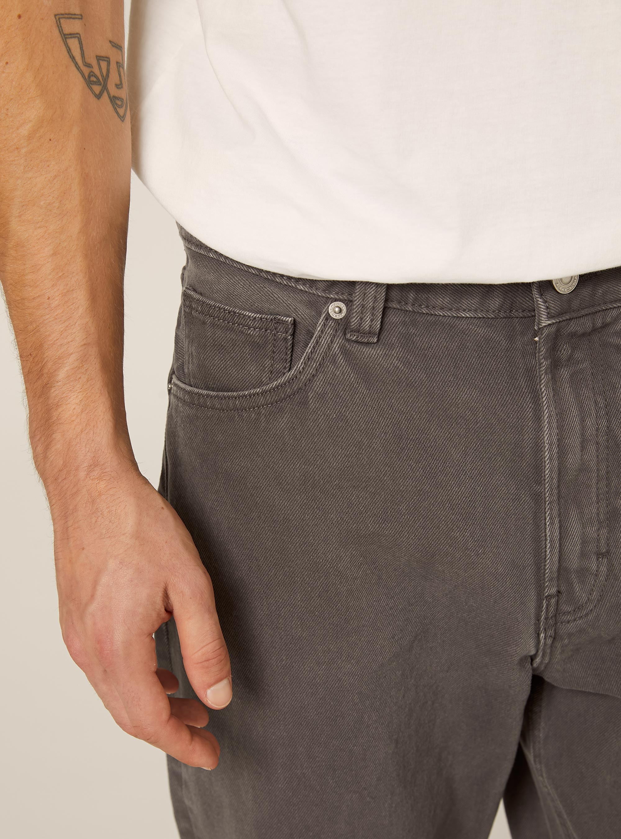 Tapered fit trousers, GY1 GREY DARK