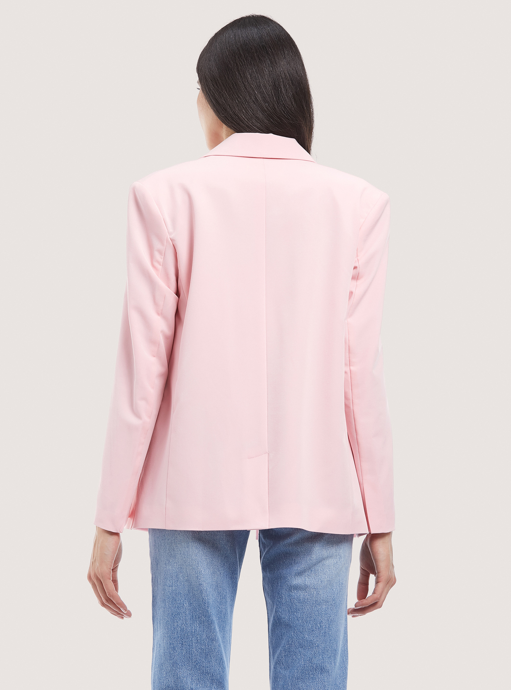 Oversized single breasted blazer, C4400 PINK