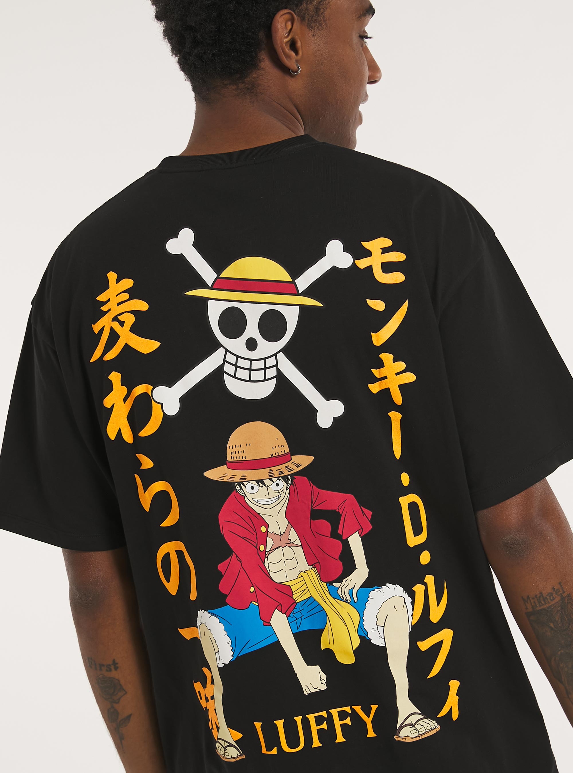 One Piece / Alcott oversized T-shirt, BK1 BLACK