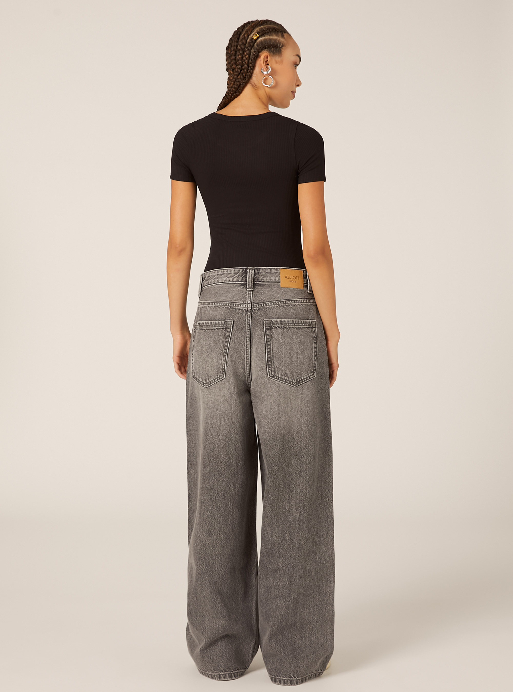 Super baggy fit jeans, D00G GREY