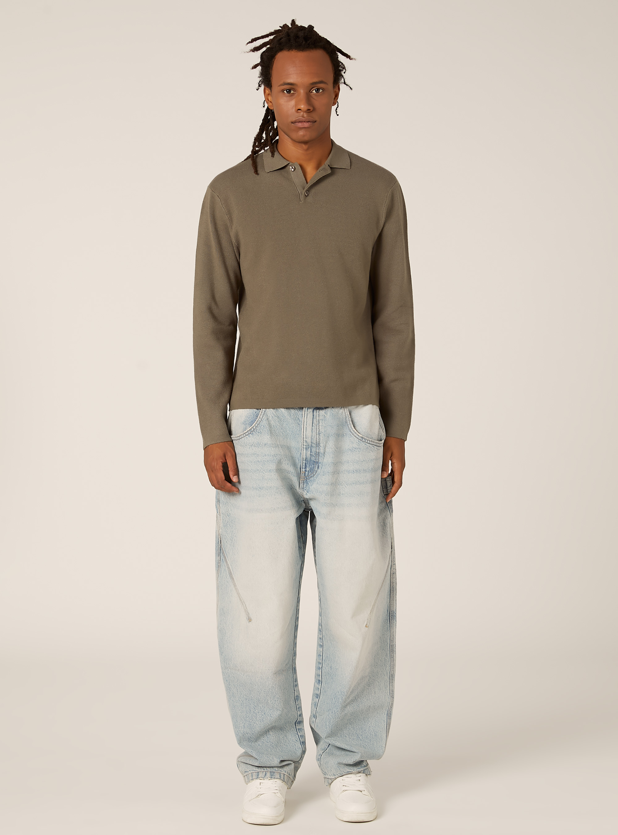 Polo in maglia in misto viscosa, KY2 KAKY MEDIUM