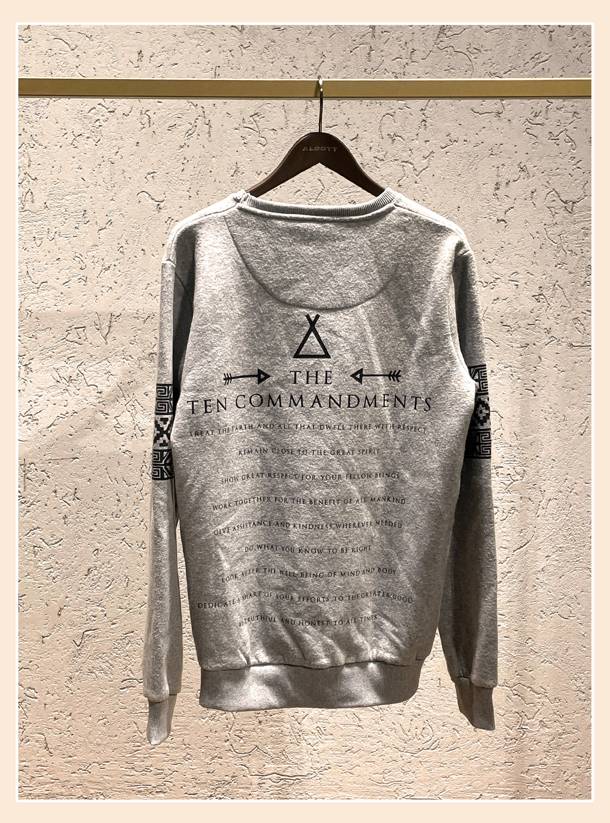 Printed sweatshirt, GREY