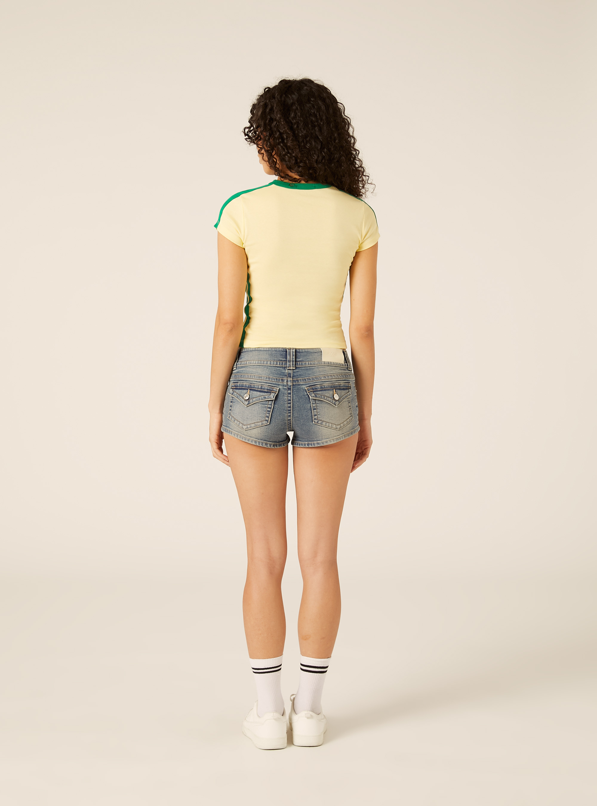 T-shirt slim fit mondiali, YE3 LIGHT YELLOW