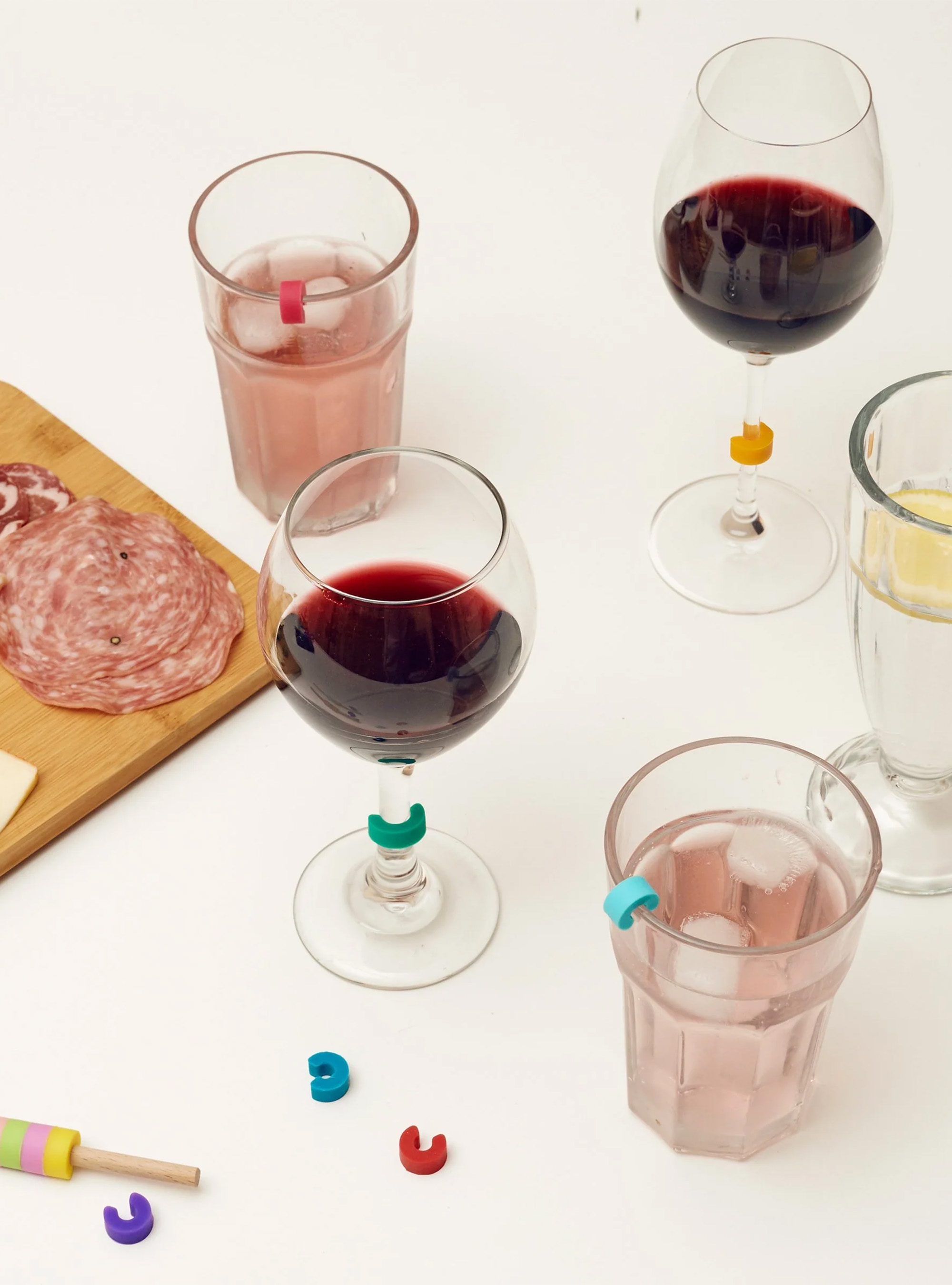 Marcatori per bevande arcobaleno, UNICO