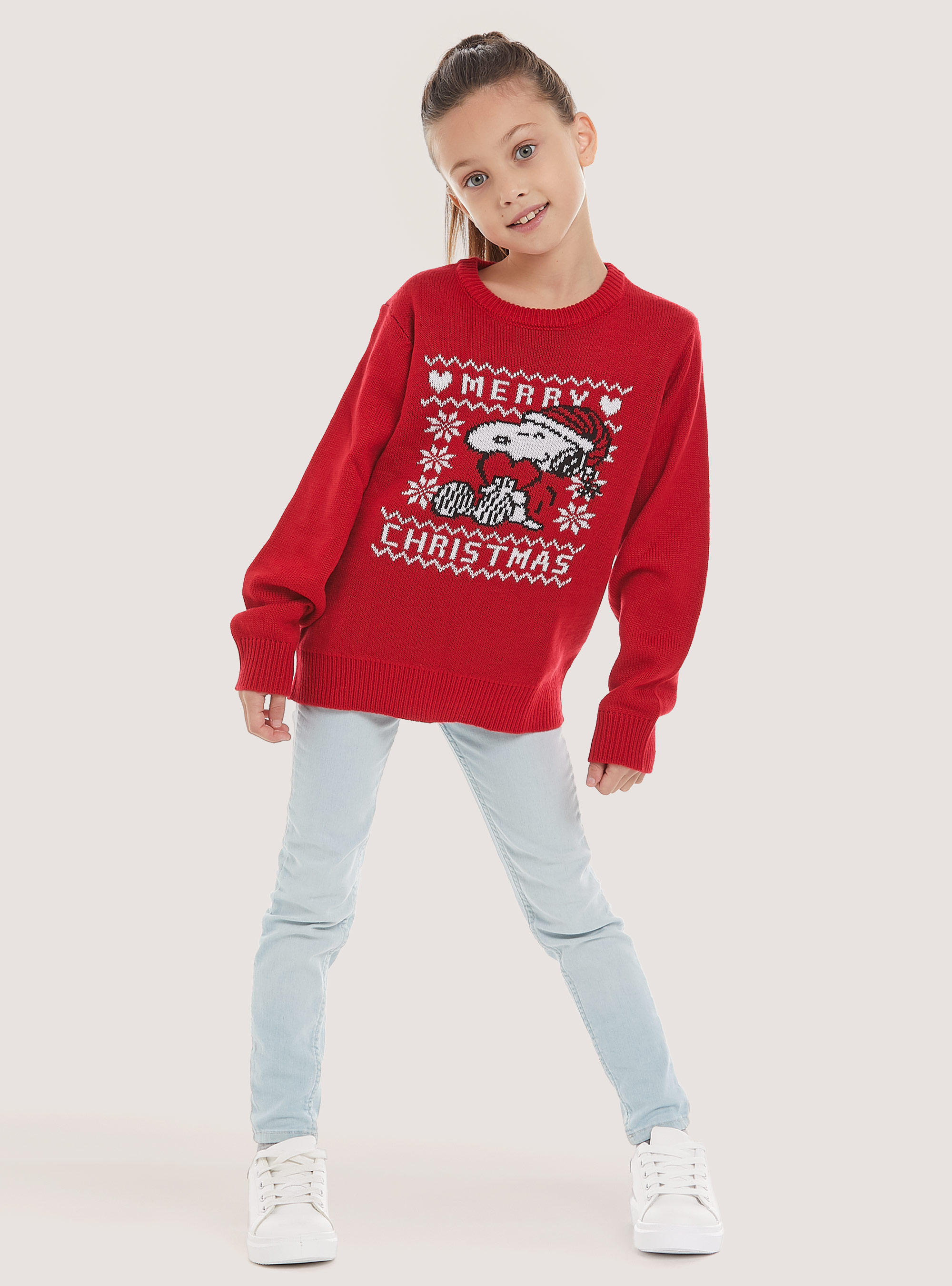 Pullover  "snoopy merry xmas", RD2 RED MEDIUM