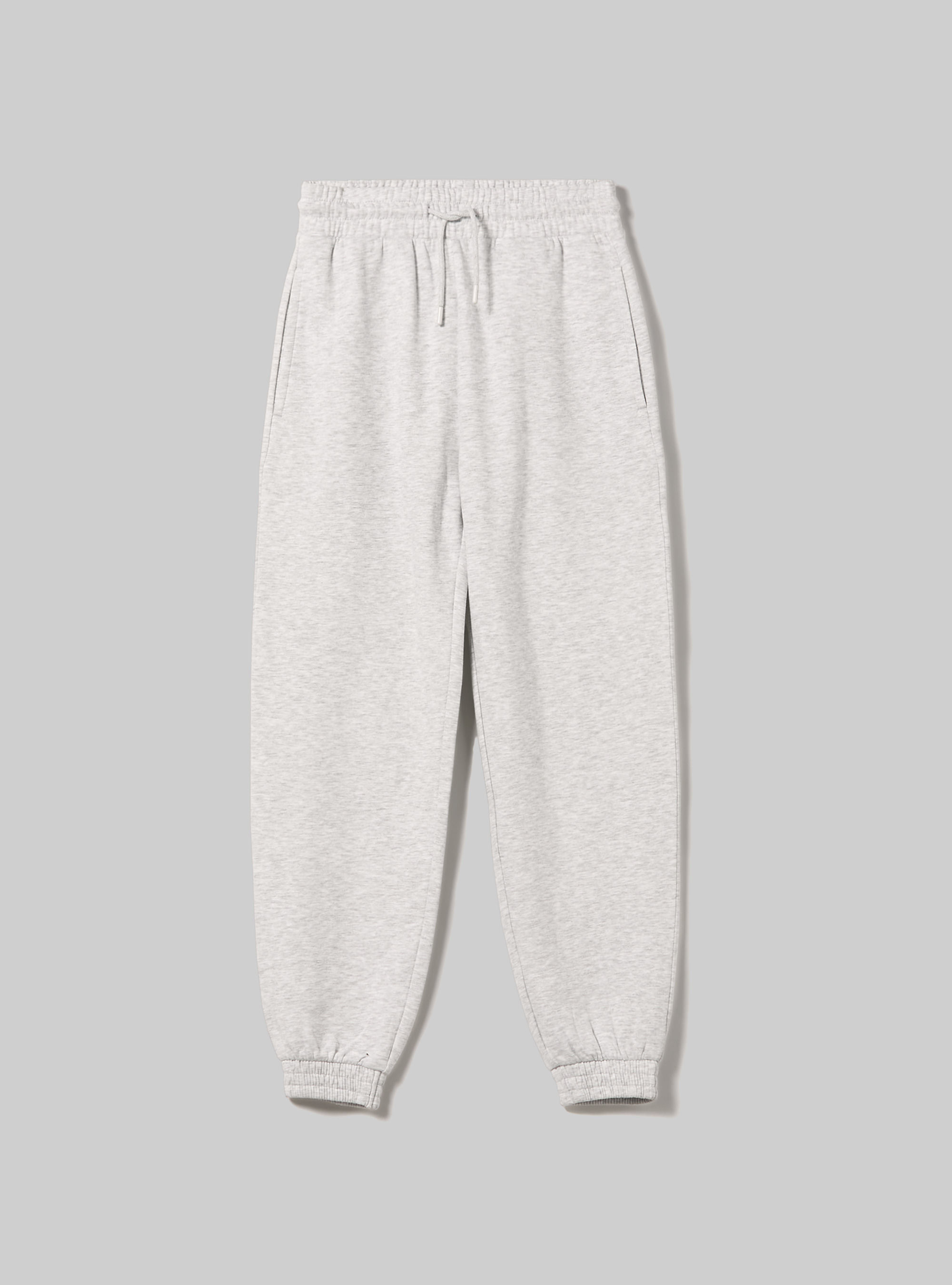Plush jogger trousers
