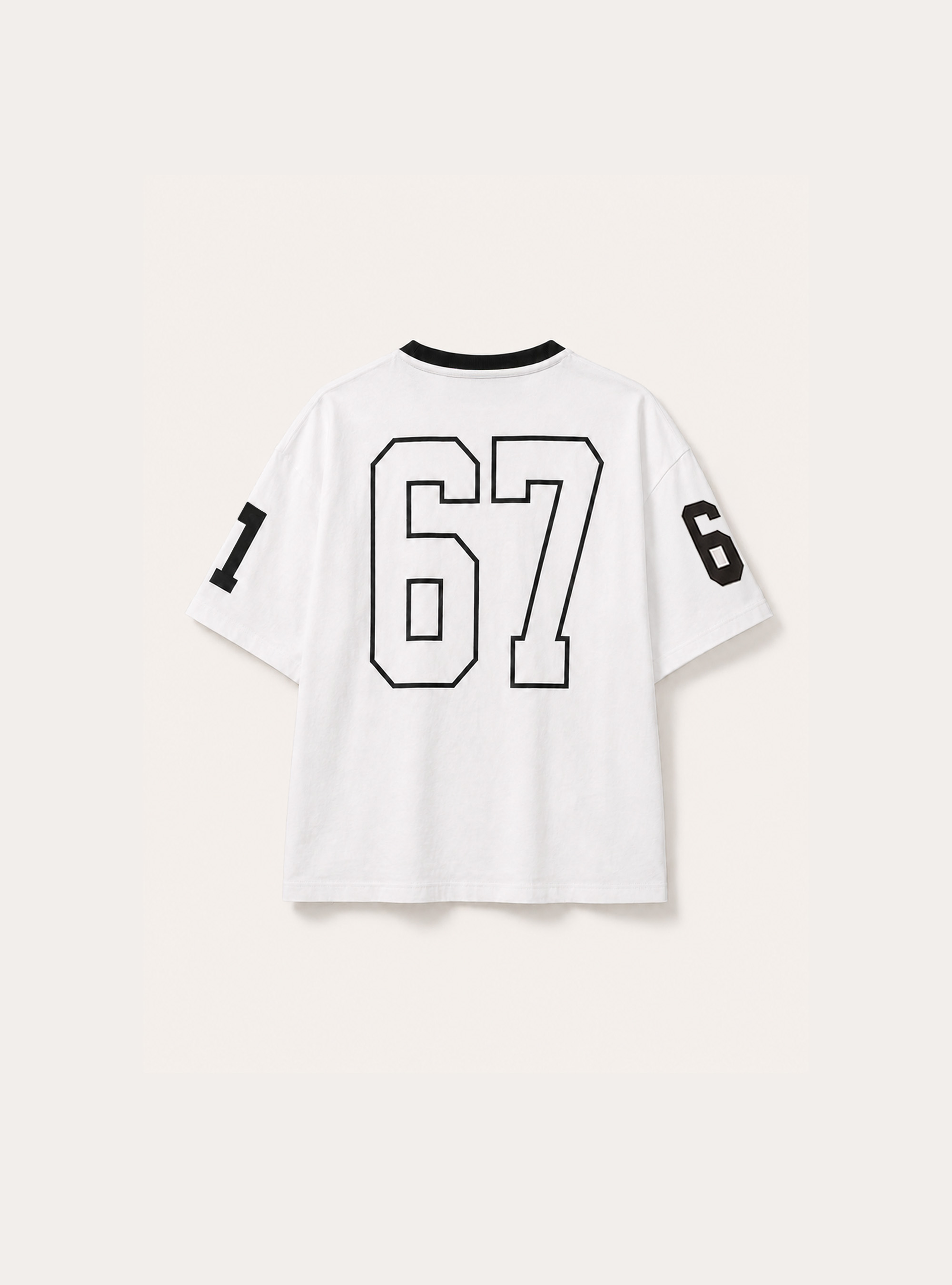 Six Seven Print T-Shirt, BK1 BLACK