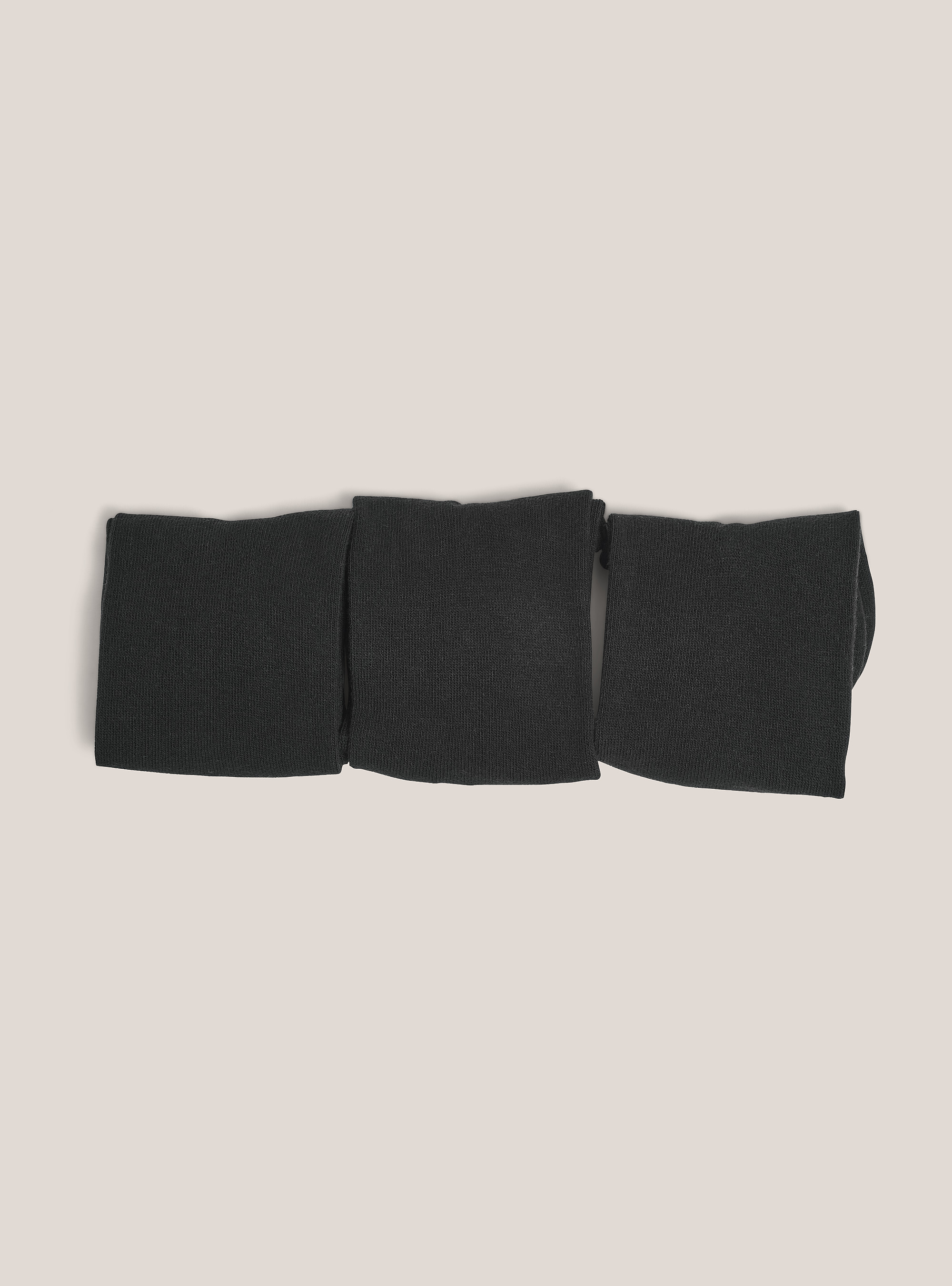 Lot de 3 paires de chaussettes en coton, BK1 BLACK
