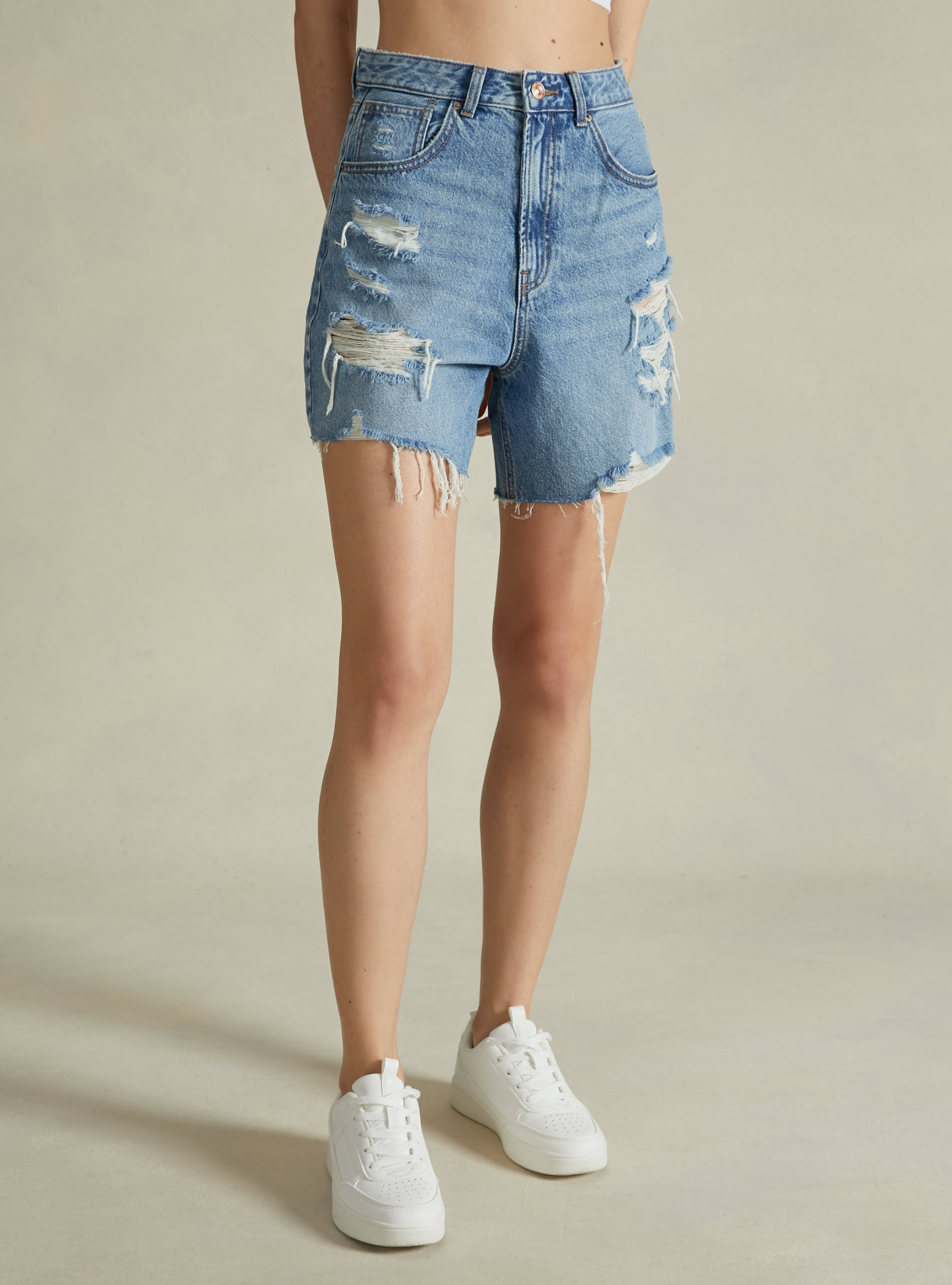 Regular Fit Bermuda Shorts, D003 MEDIUM BLUE