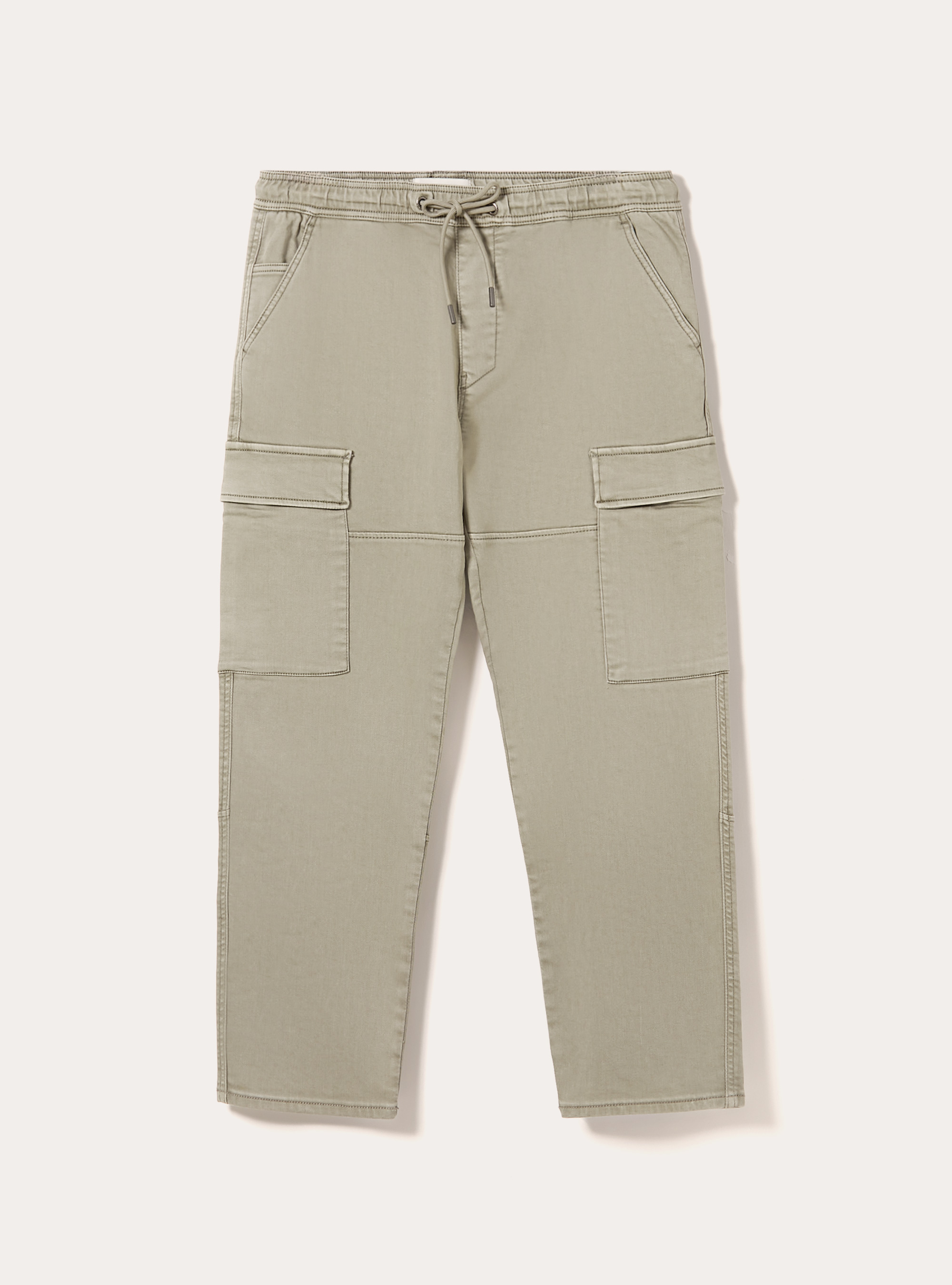Cargo trousers with elasticated waist, KY2 KAKY MEDIUM