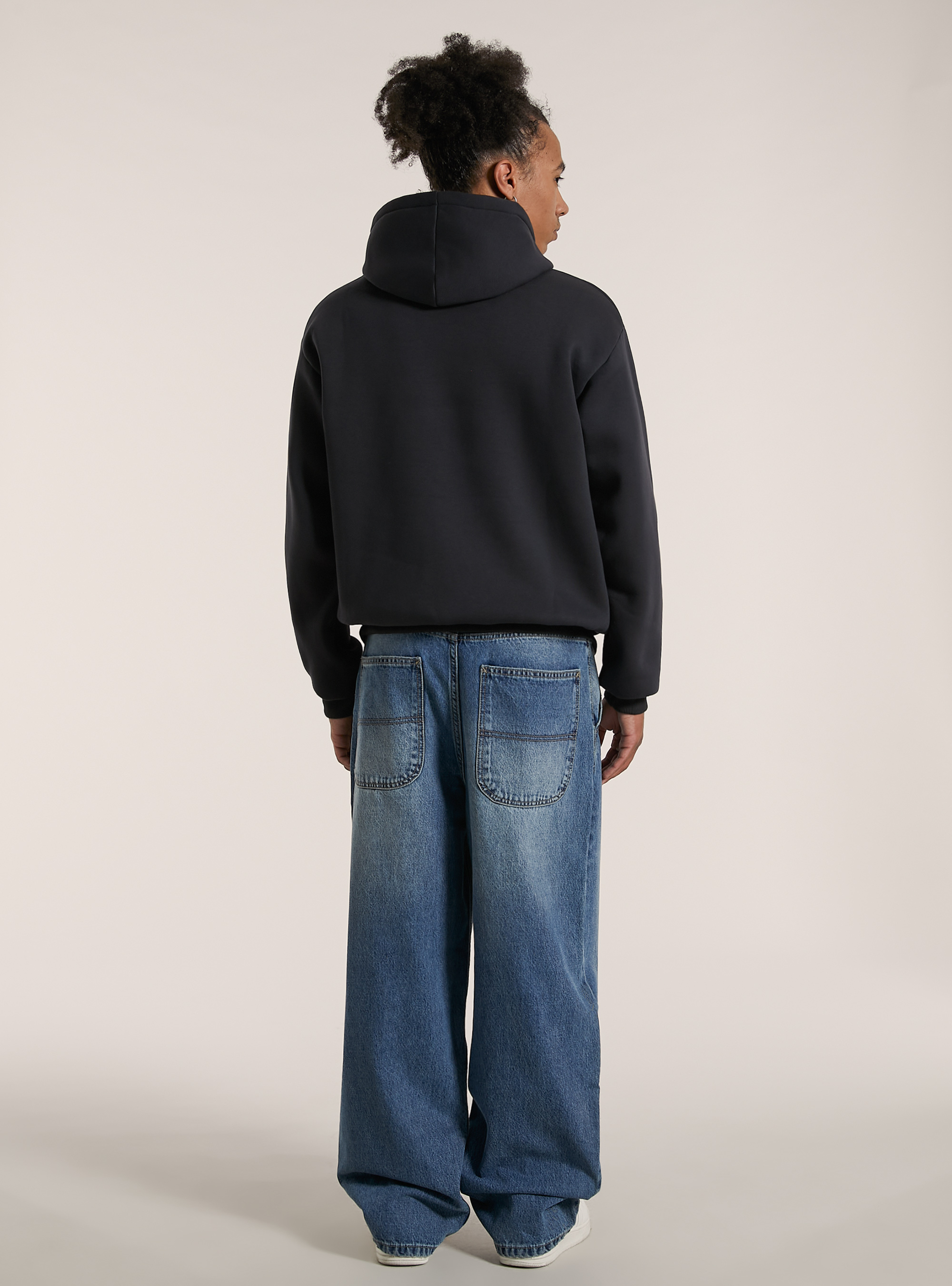 Sweat &agrave; capuche de forme rectangulaire, GY1 GREY DARK