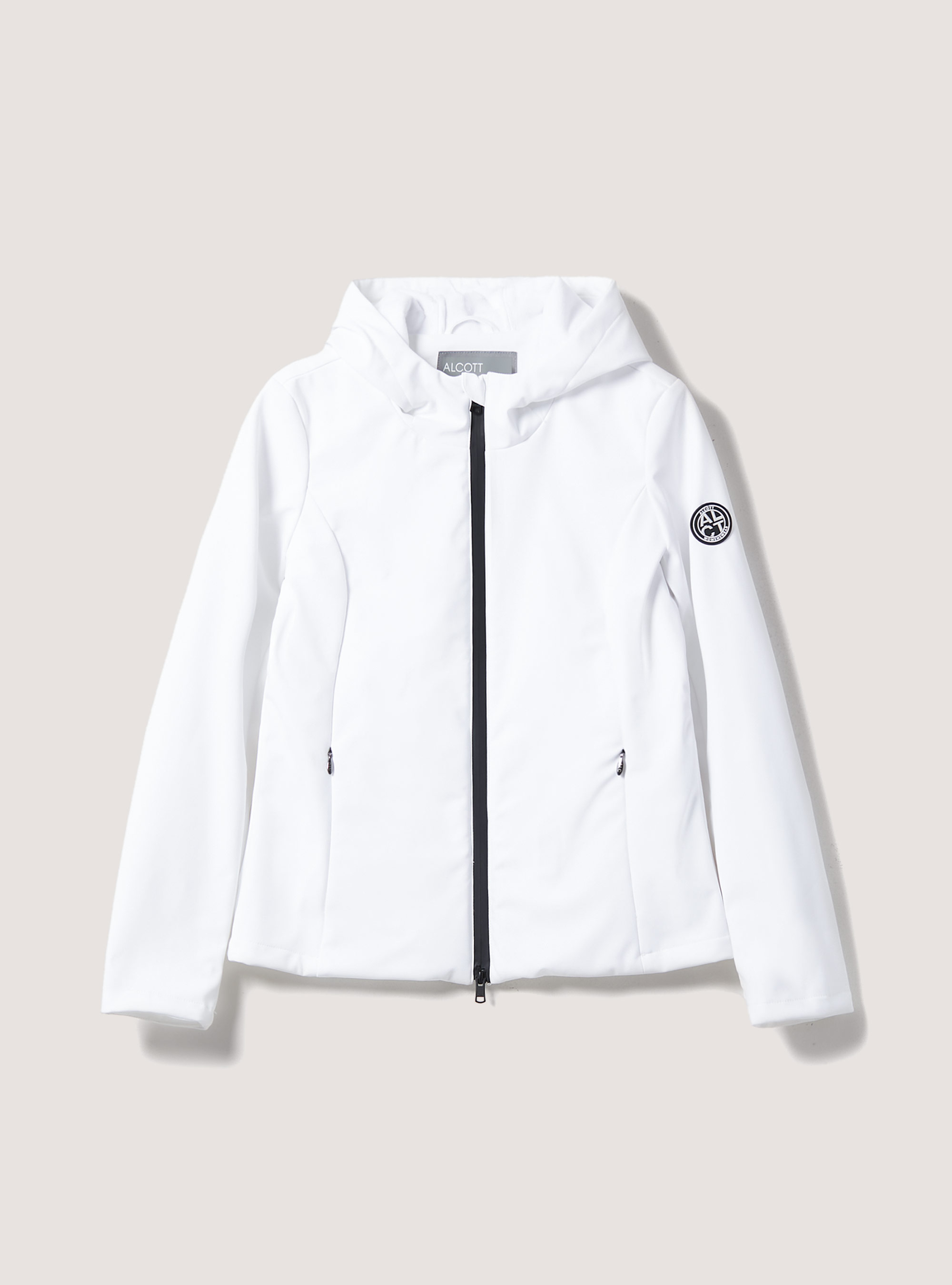 Giubbotto in tessuto tecnico sfoderato, WH3 WHITE