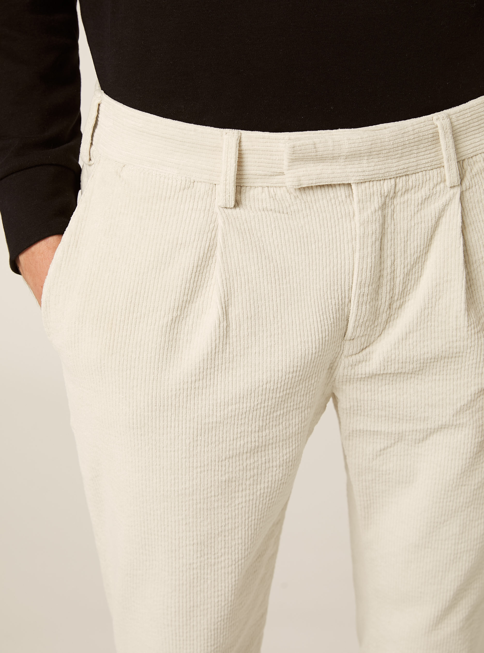 Pantalones chinos de pana, WH1 OFF WHITE