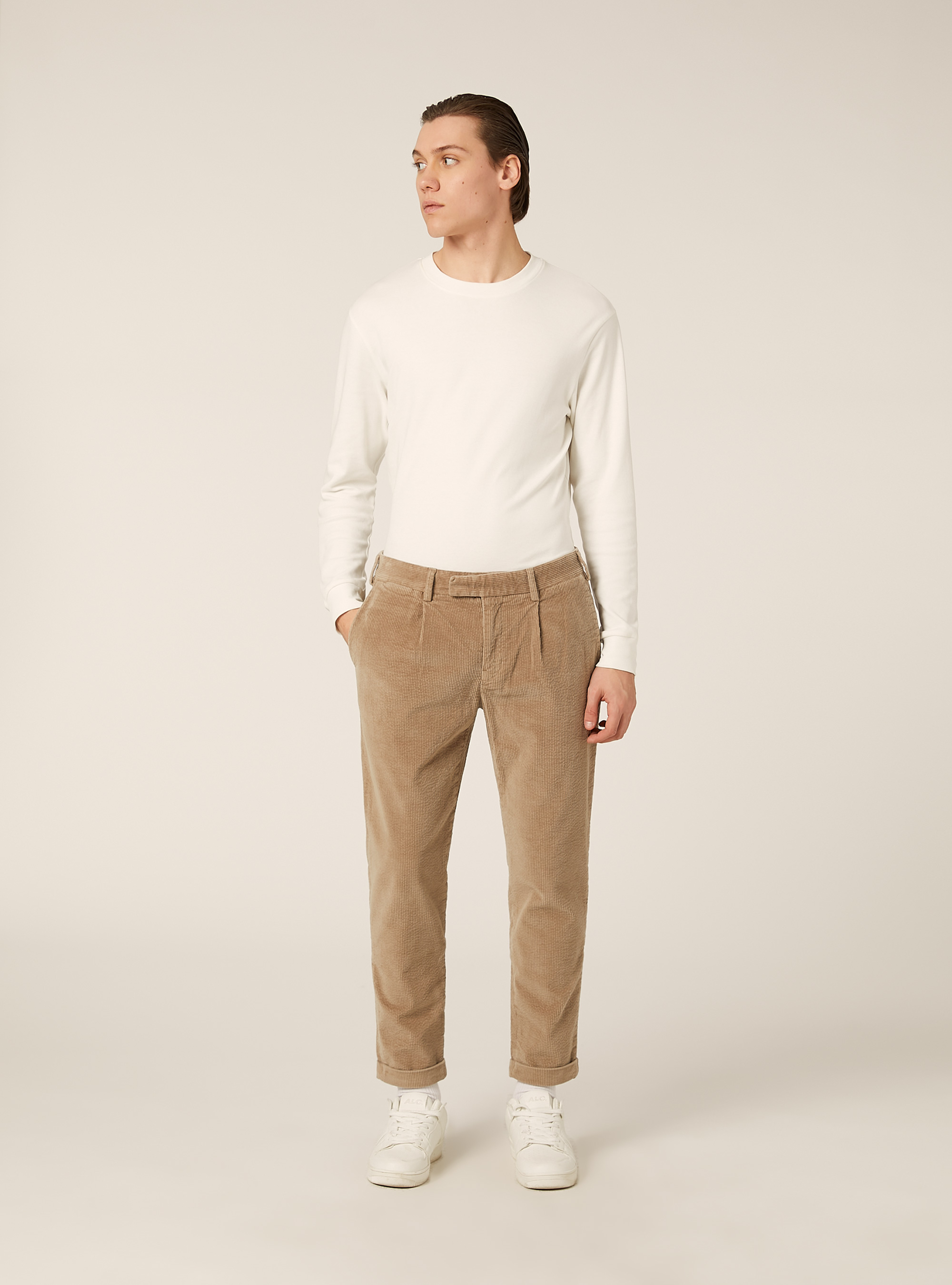 Pantalones chinos de pana, BG3 BEIGE LIGHT