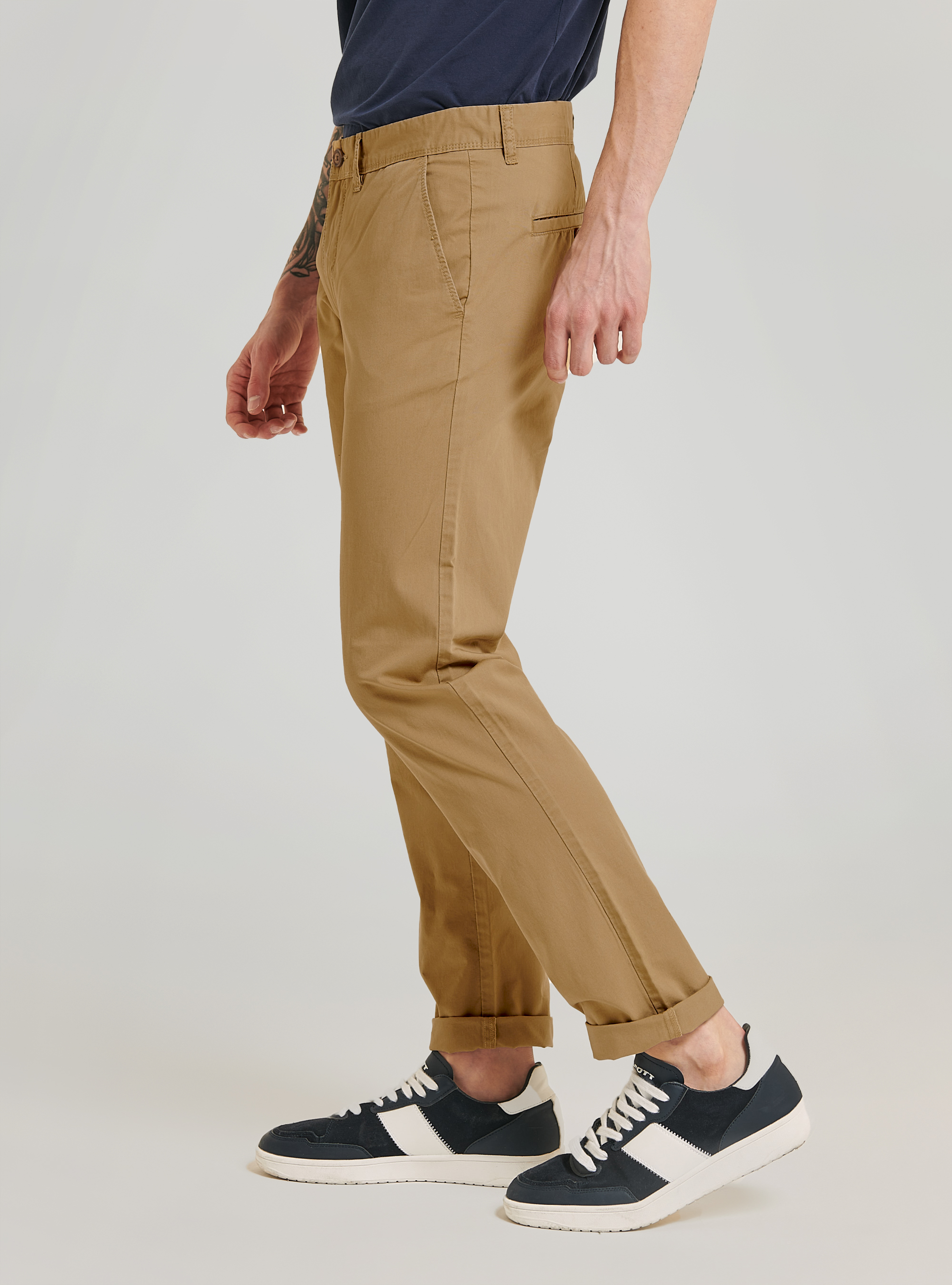 Twill chinos, C5488 BEIGE