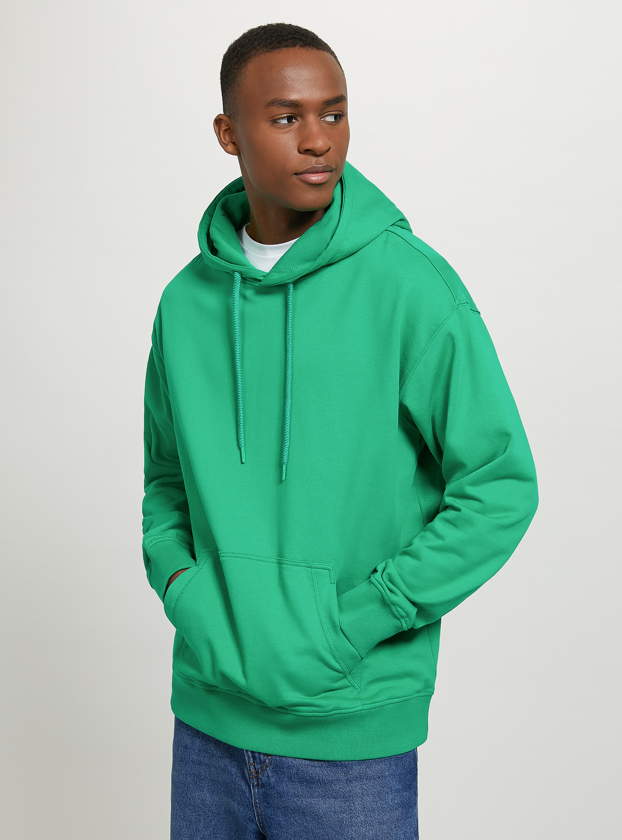 Sudadera con capucha y bolsillo tipo saco, GN2 GREEN MEDIUM