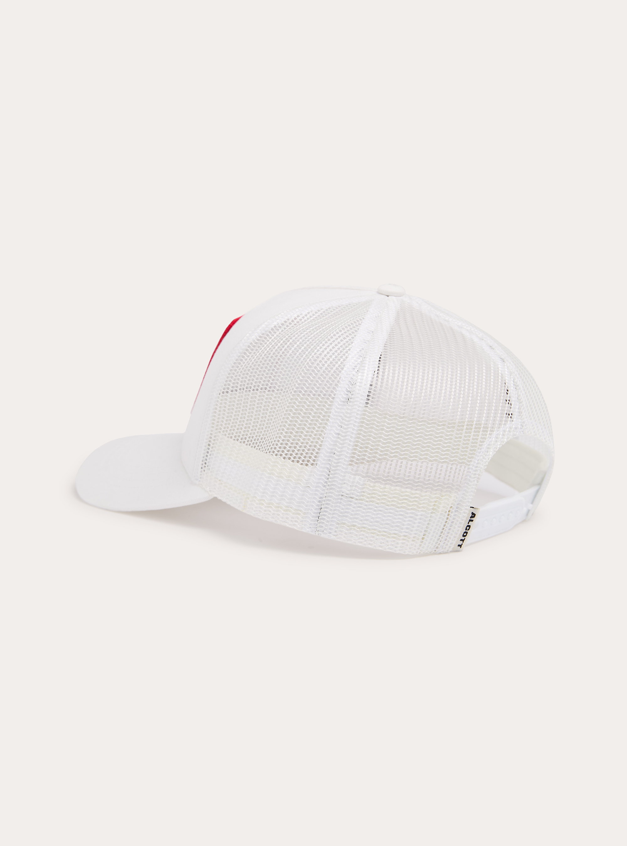 Trucker hat with patch, WH2 WHITE