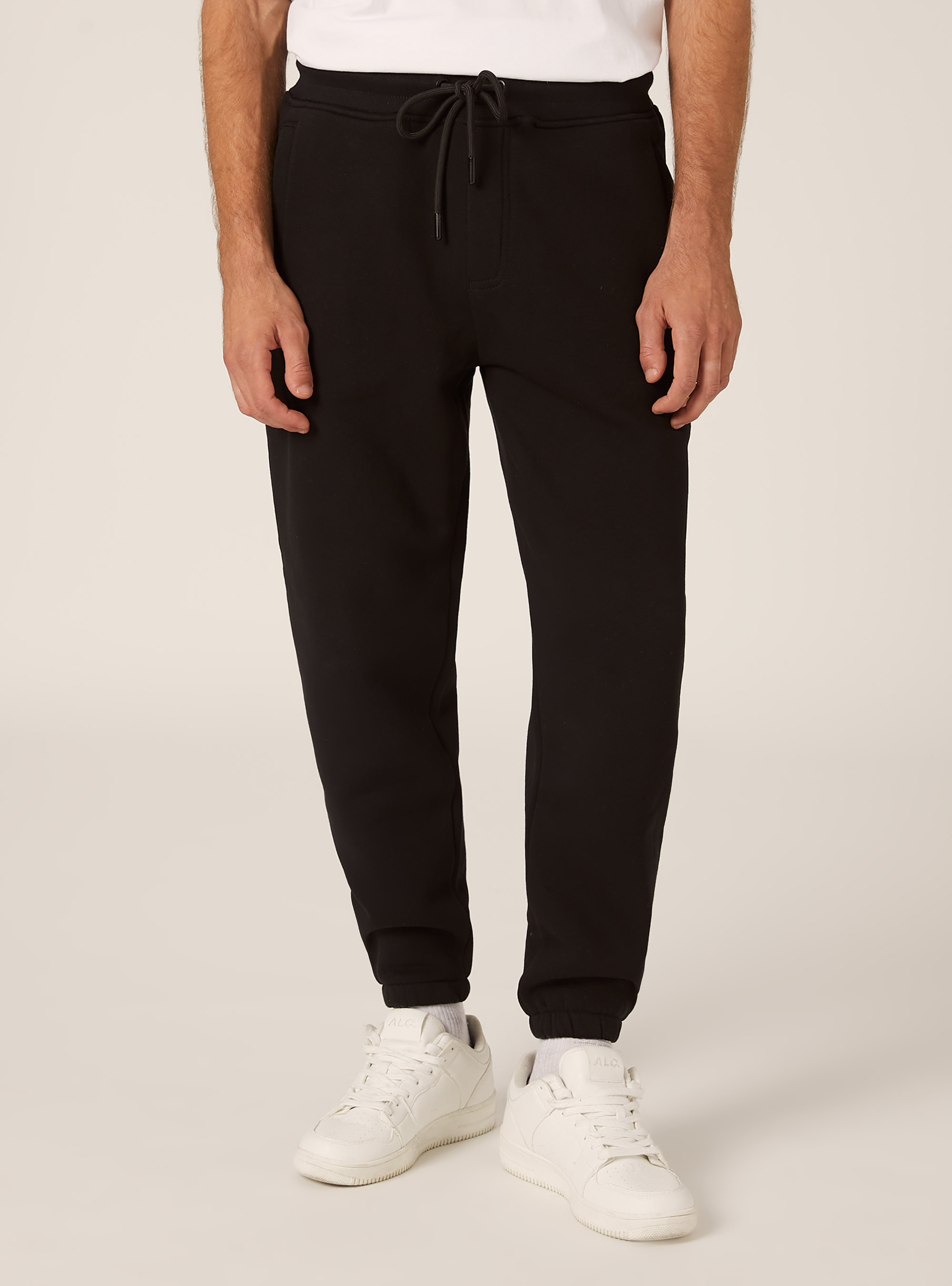 Fleece jogger pants, BK1 BLACK
