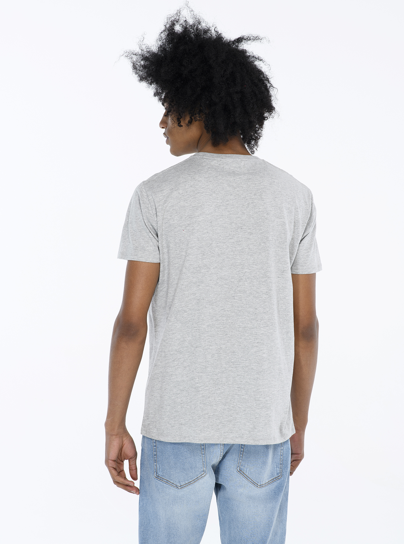 T-shirt tinta unita, C143 LIGHT GREY M