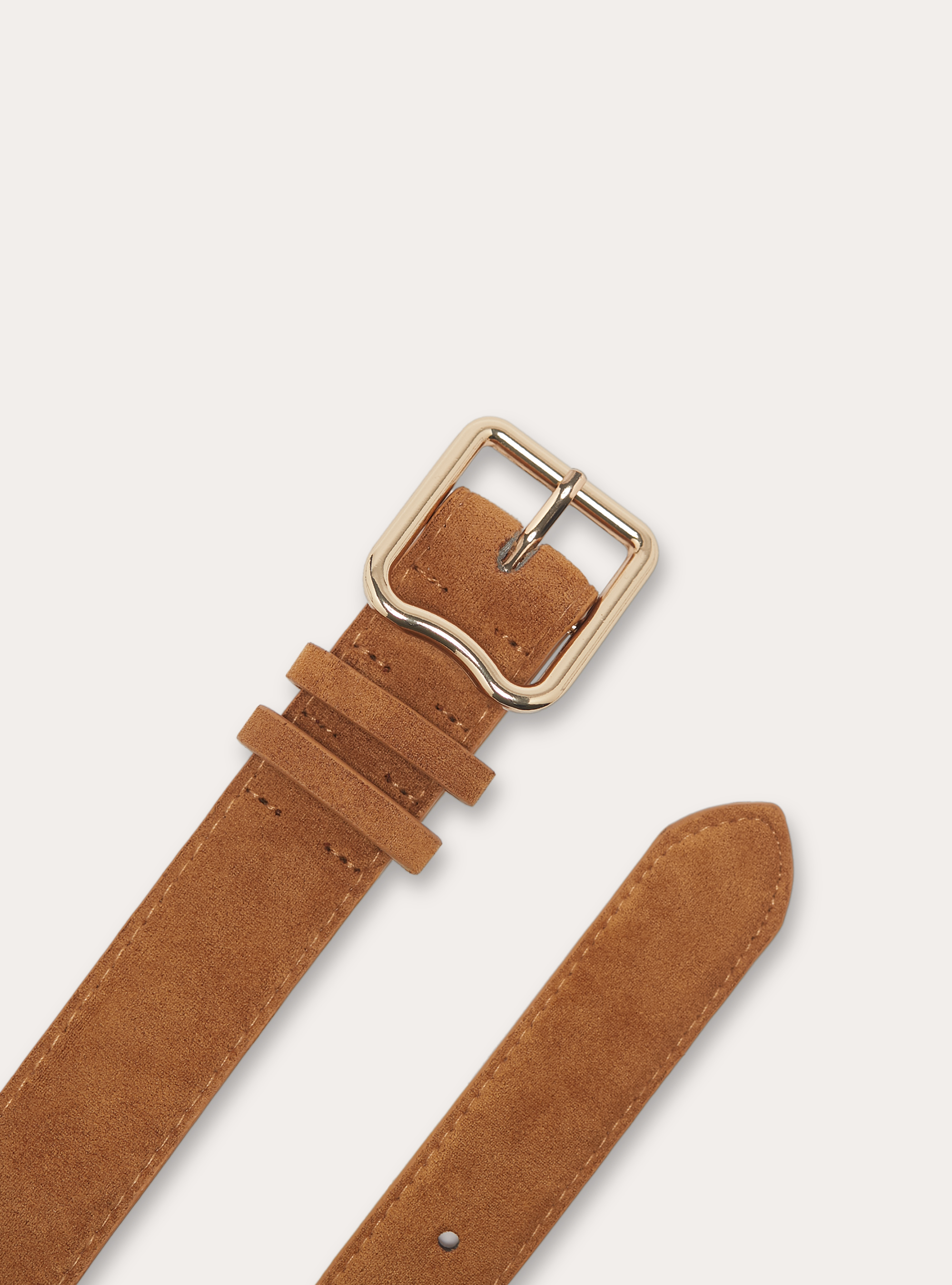 ★GLOWNY★TAO REAL SUEDE BELT (SAND)★正規品/韓国直送料込 Desert Beige Suede belt | PRADA