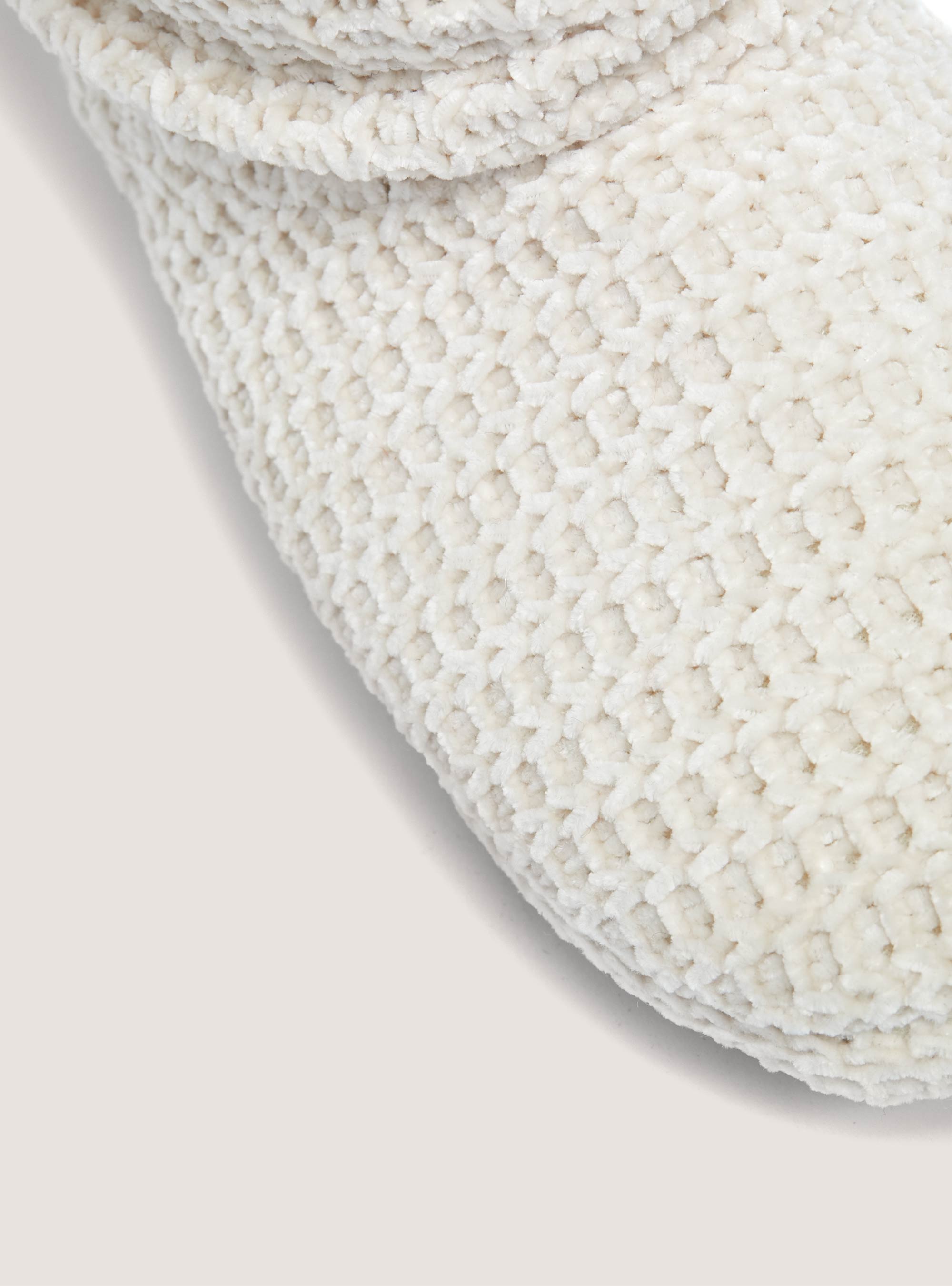 Soft-touch ankle slippers, WHITE