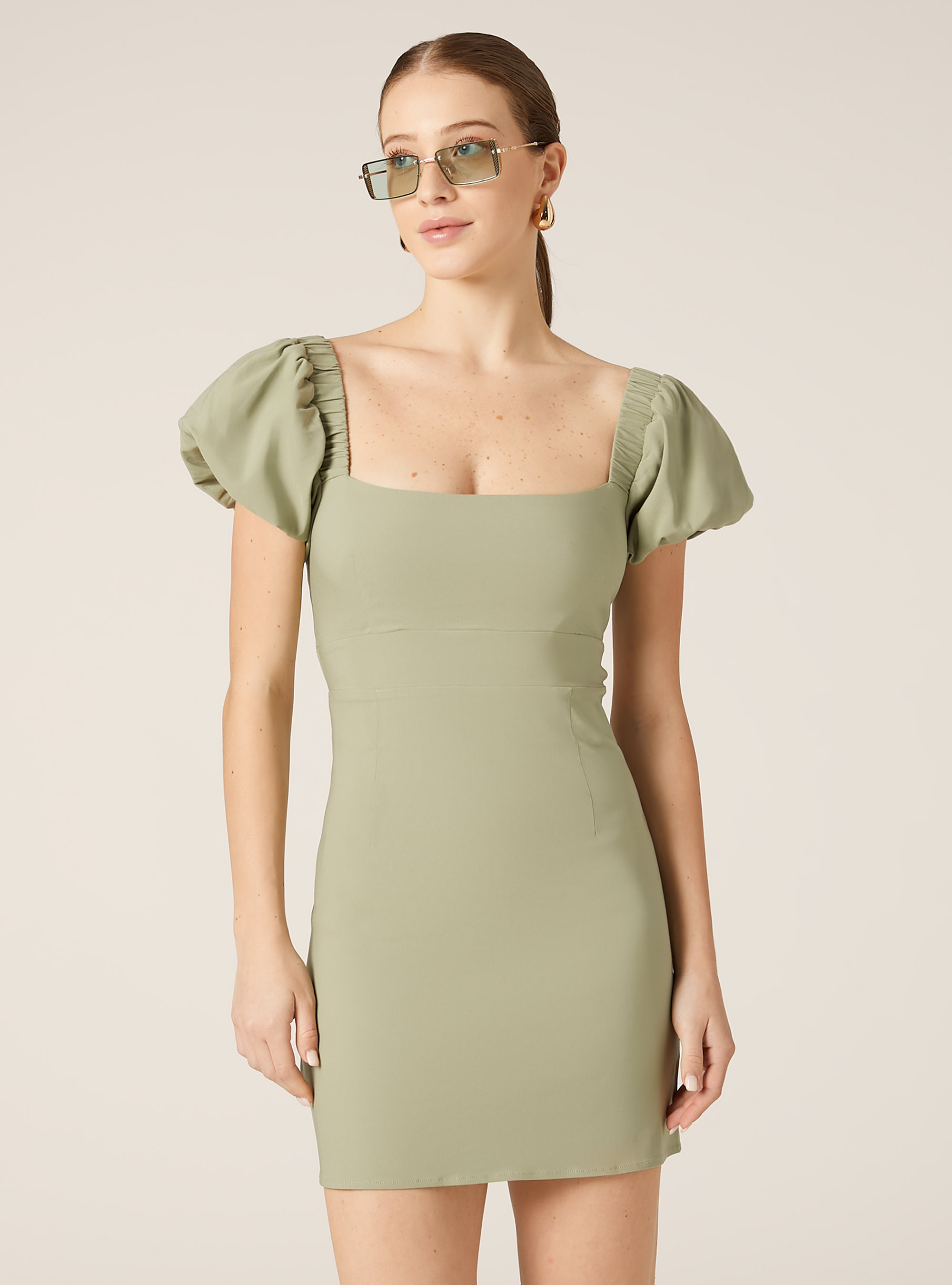 Vestido entallado con espalda abierta, KY3 KAKY LIGHT