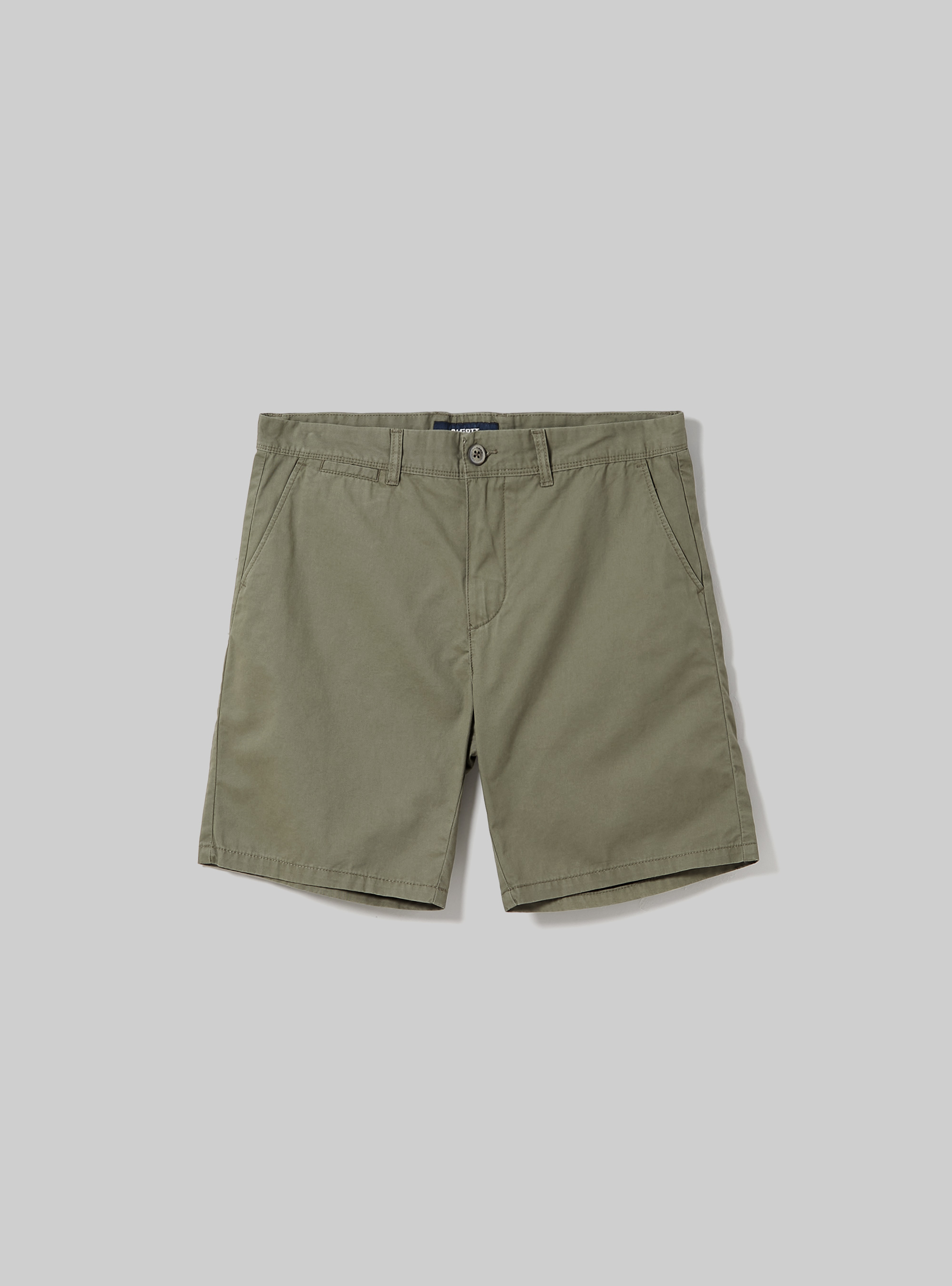 Plain Fit Twill Bermuda Shorts, KY2 KAKY MEDIUM