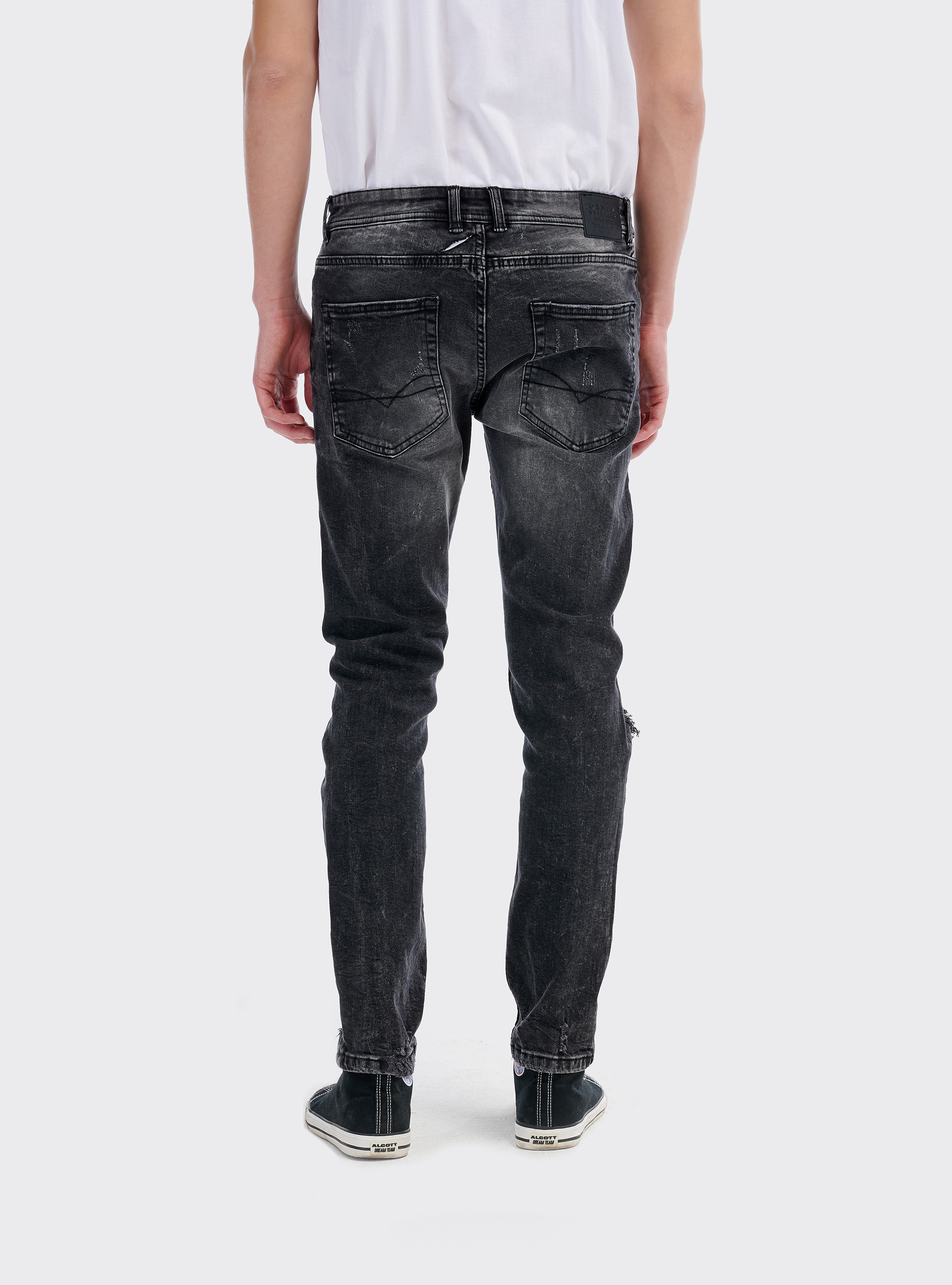 Jeans stretch skinny, C101 BLACK
