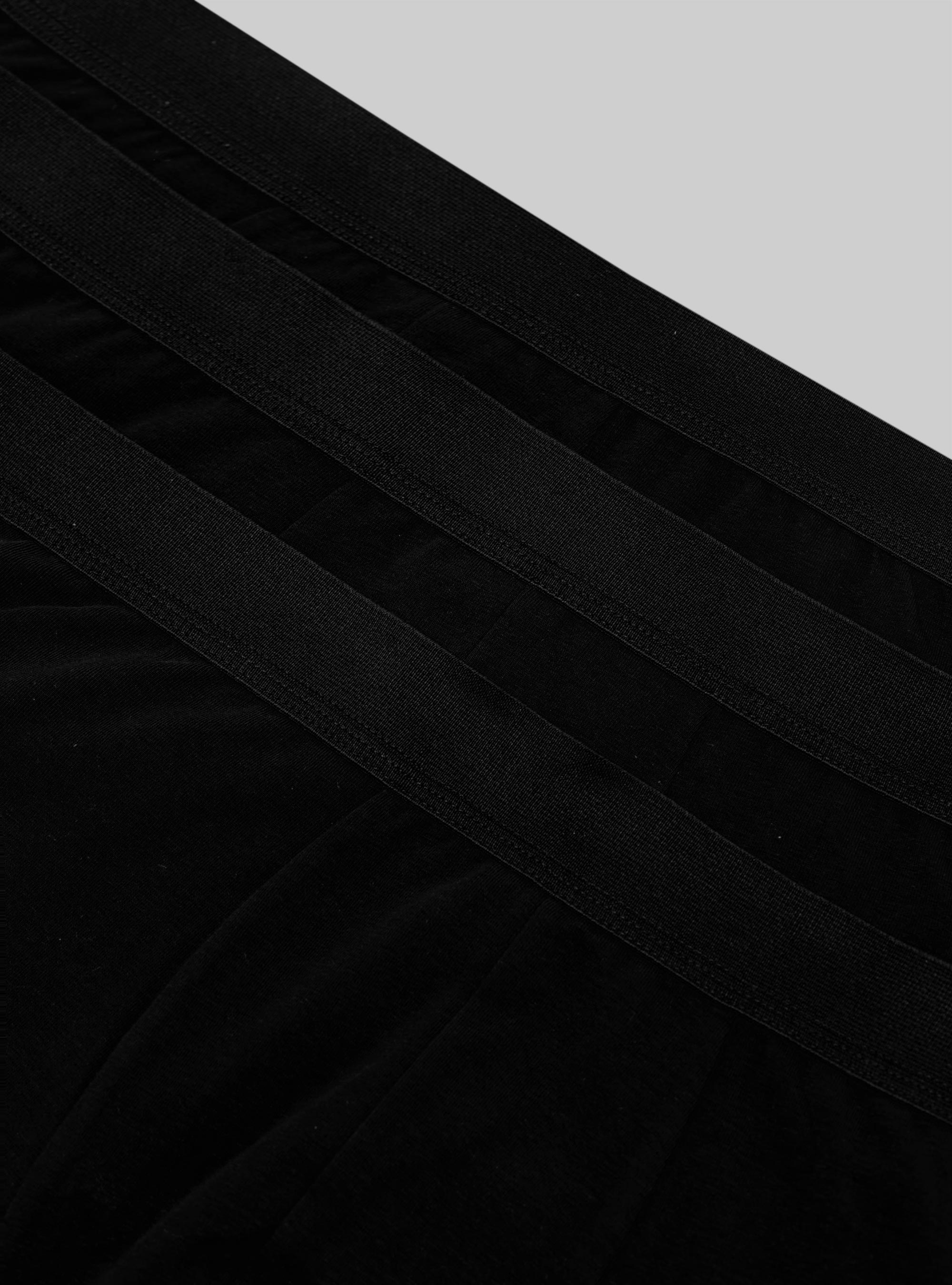 Set of 3 stretch cotton boxer shorts, BK1 BLACK