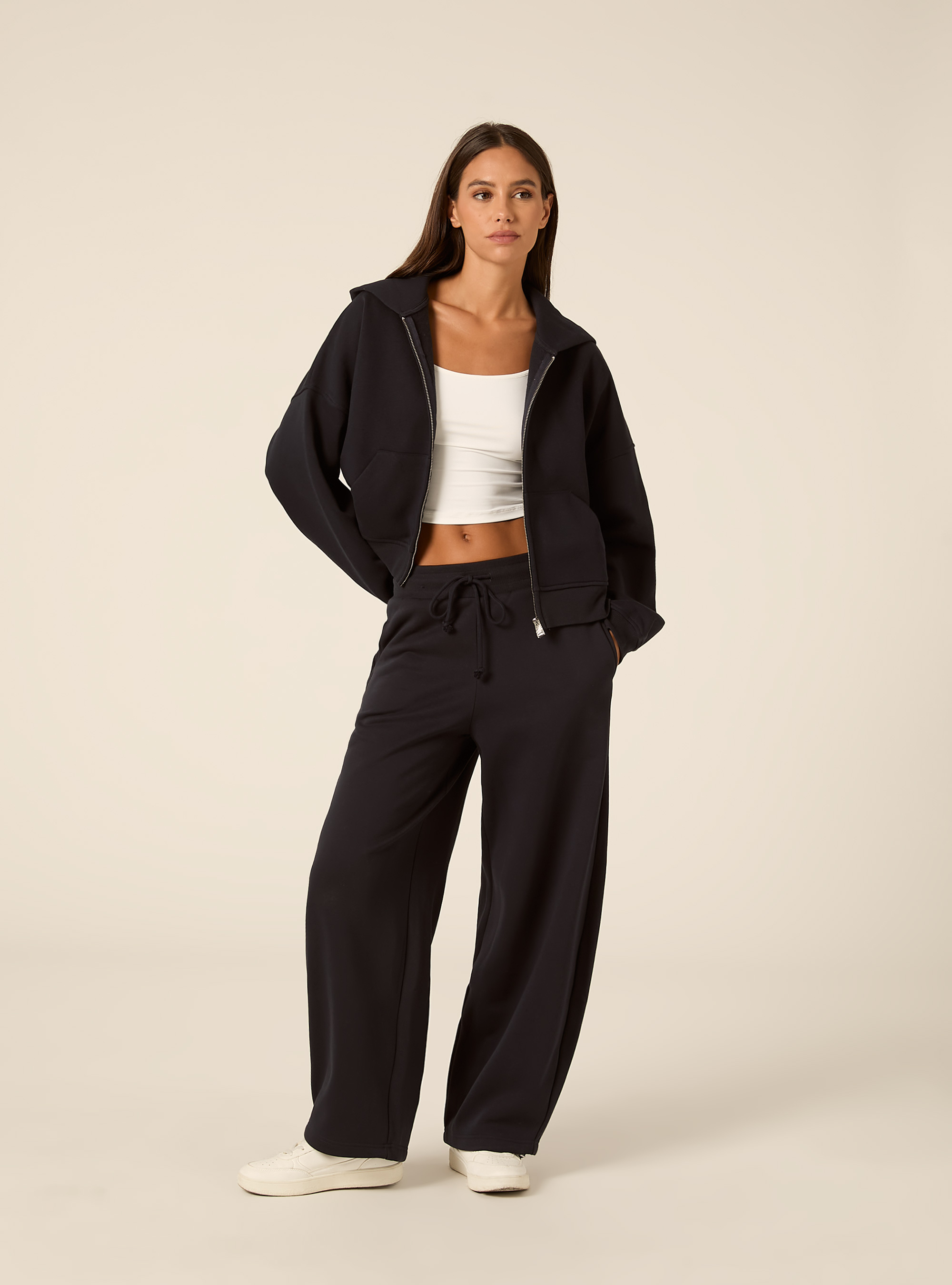 Cardigan cappuccio oversize, NA1 NAVY DARK