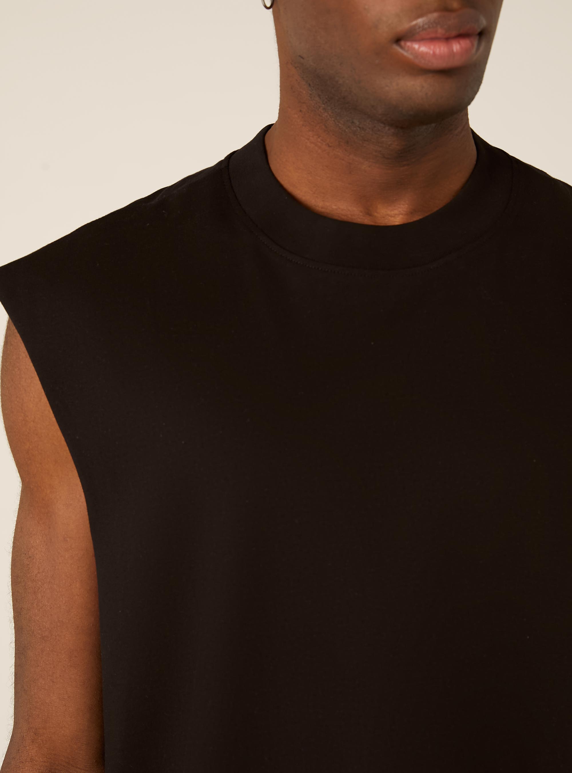 Tanktop in Boxy-Fit, BK1 BLACK