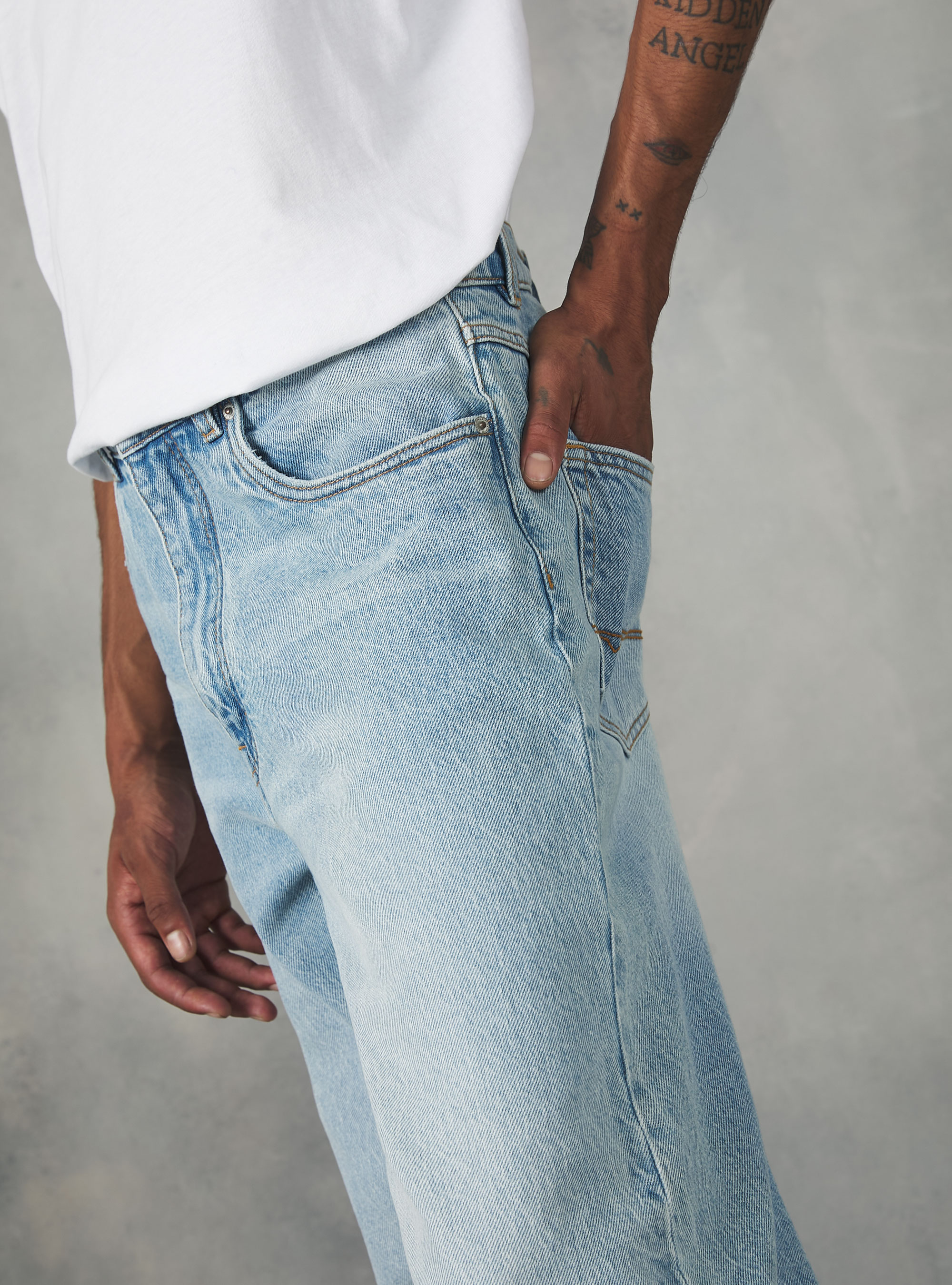 Loose-fit jeans, D006 AZURE