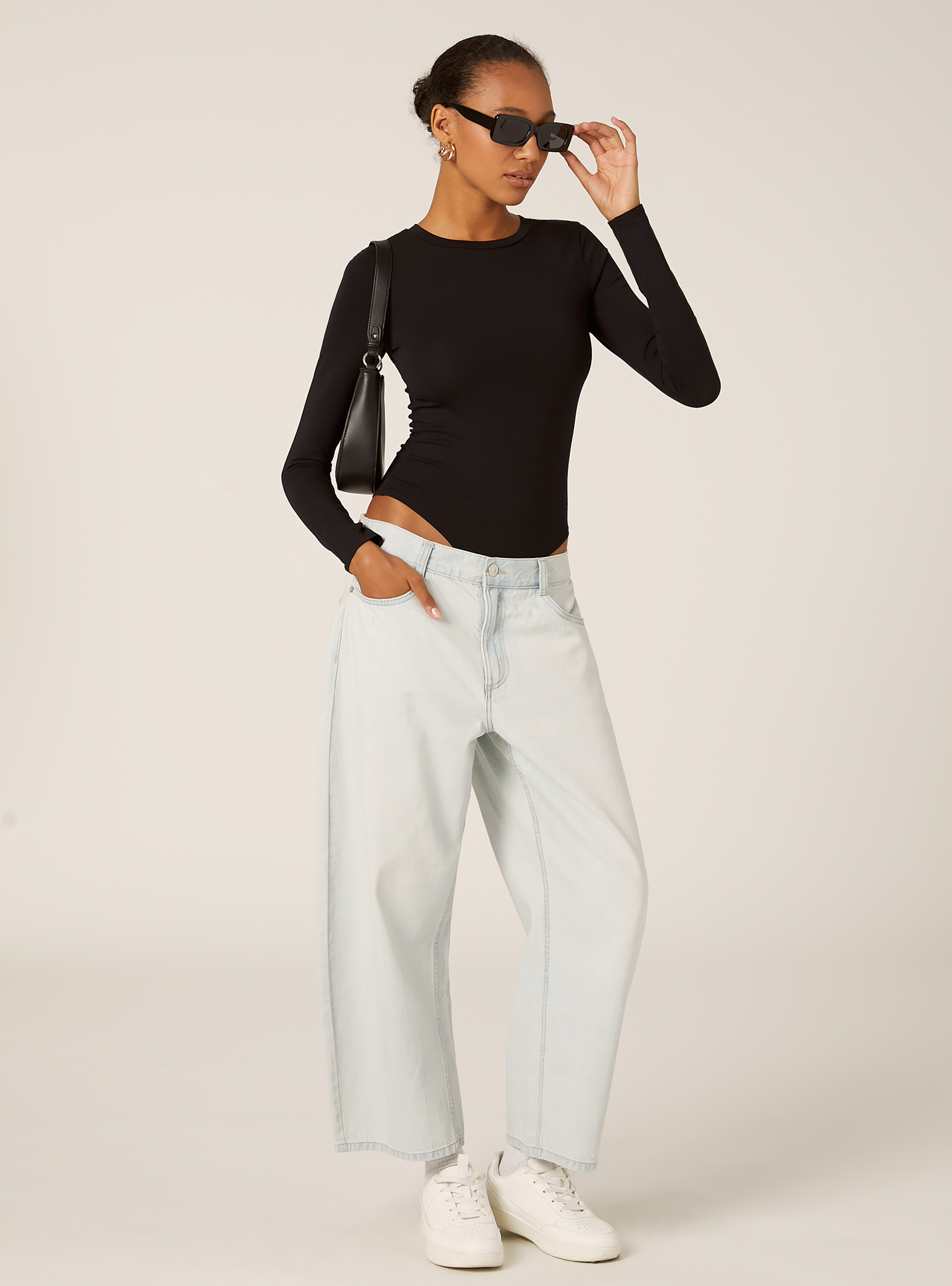 Body de manga larga, BK1 BLACK