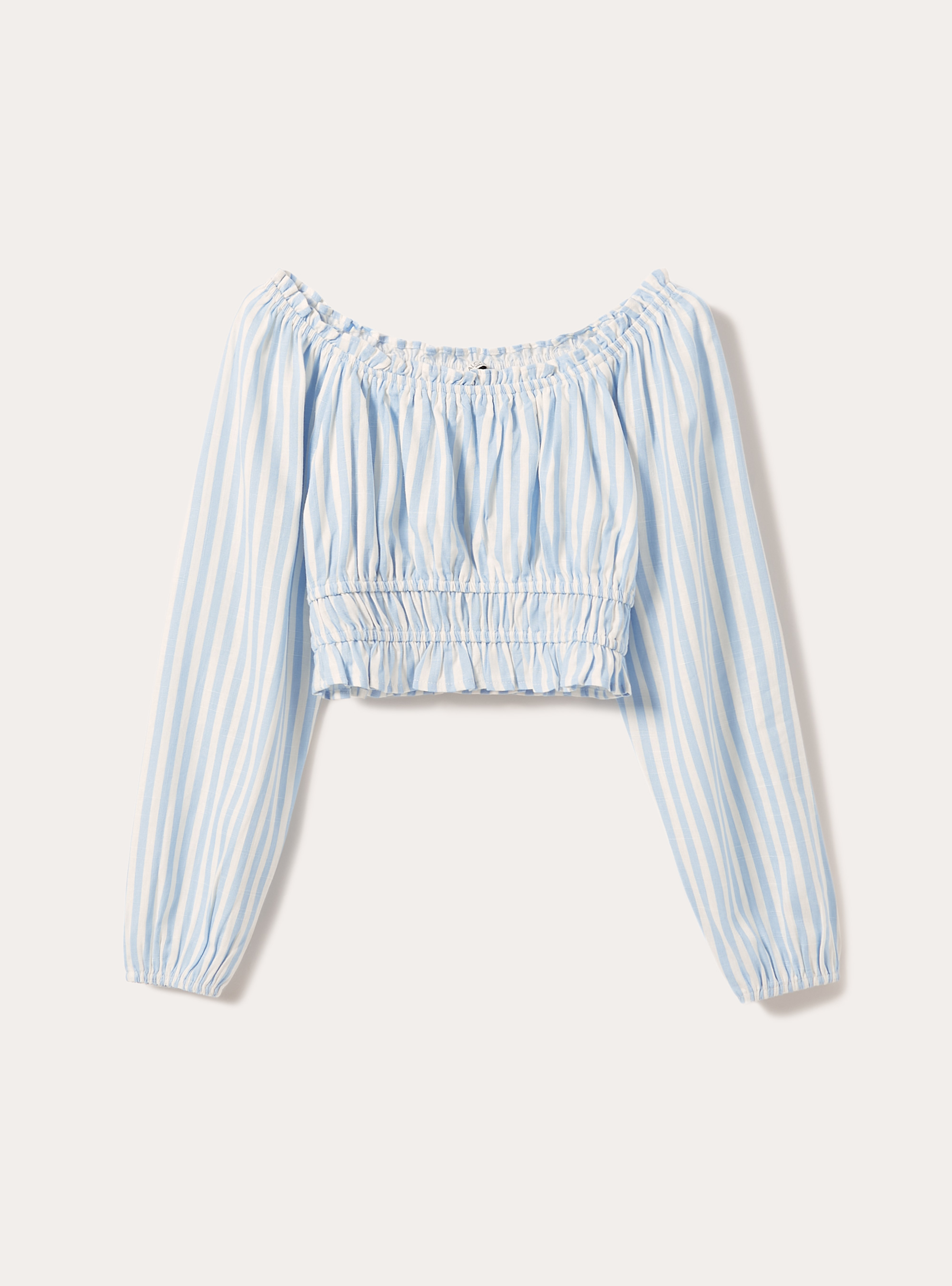 Linen blend boho blouse, MULTICOLOR