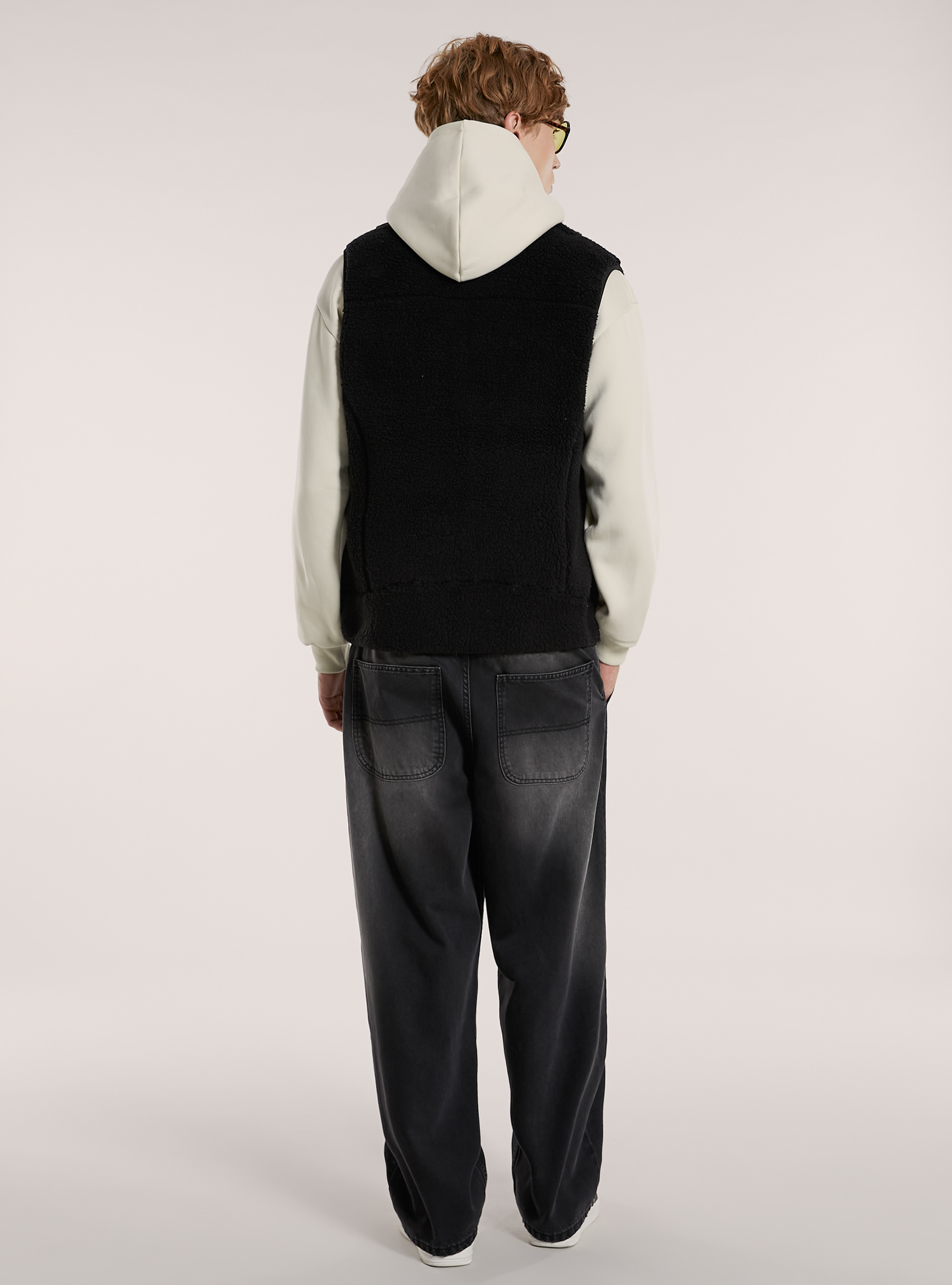 Teddy sleeve with contrasting details, BK1 BLACK