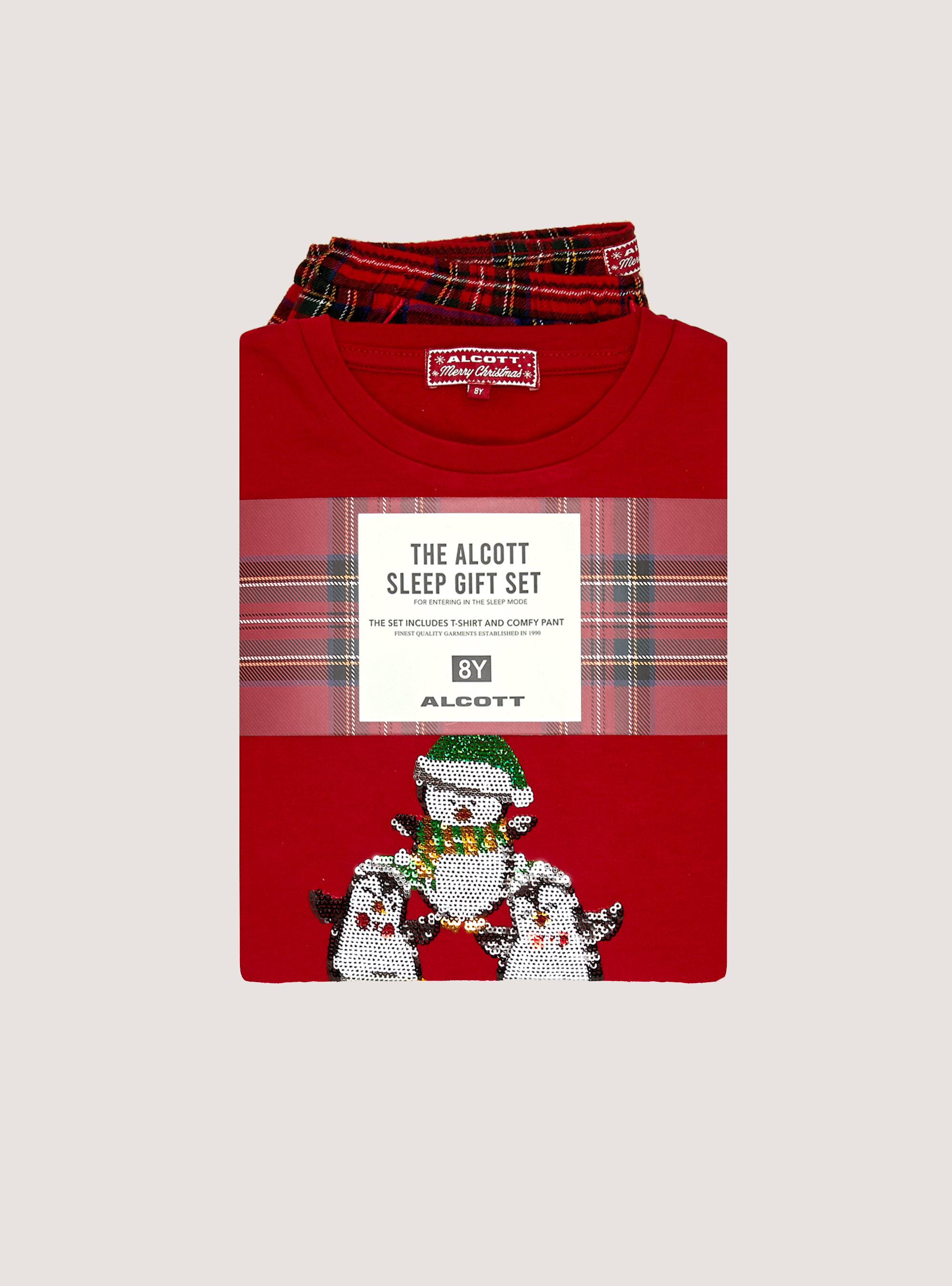 Colección familiar de pijamas de Navidad, RD2 RED MEDIUM